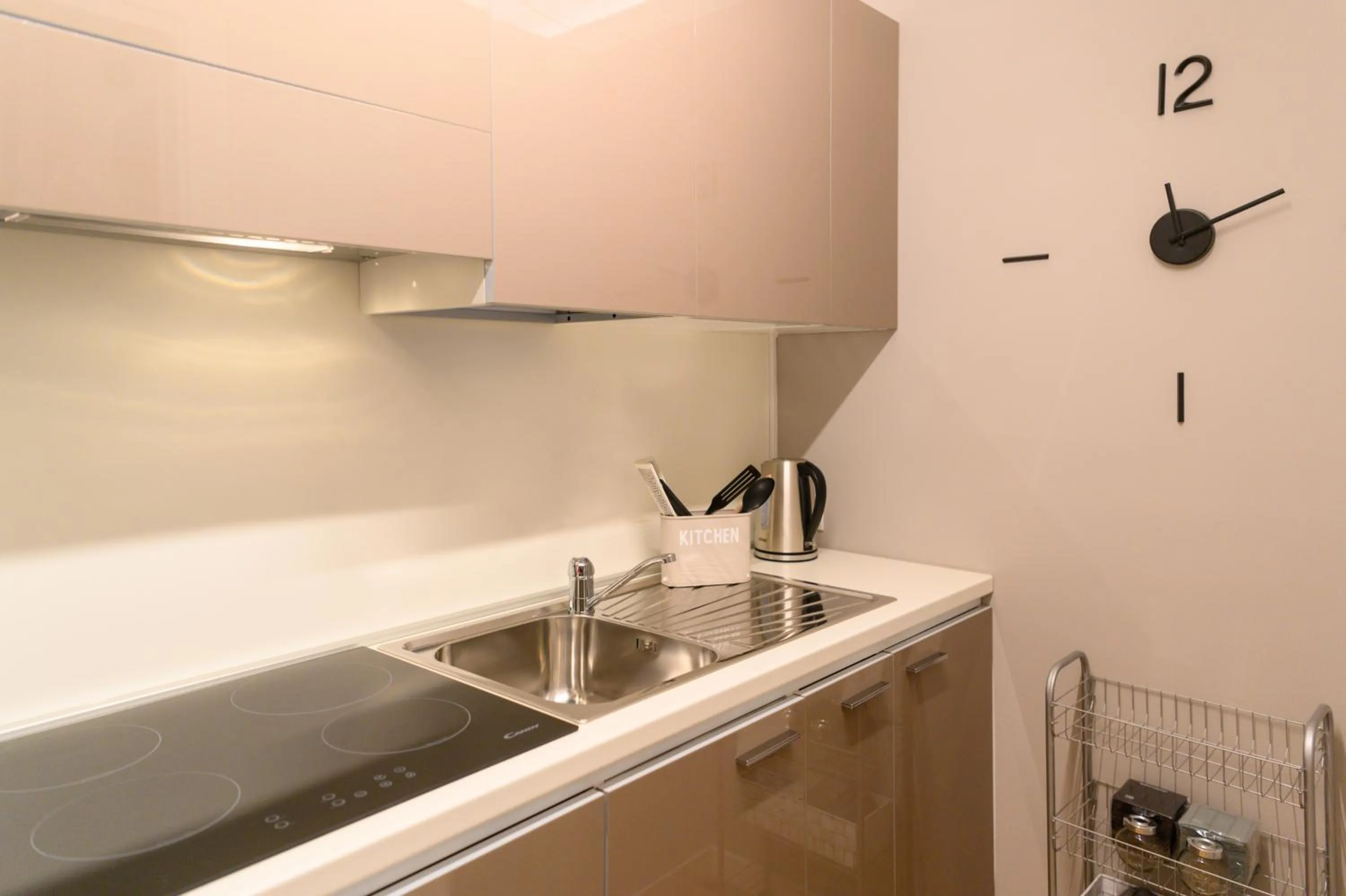 Kitchen or kitchenette in Savoia Suites Torino