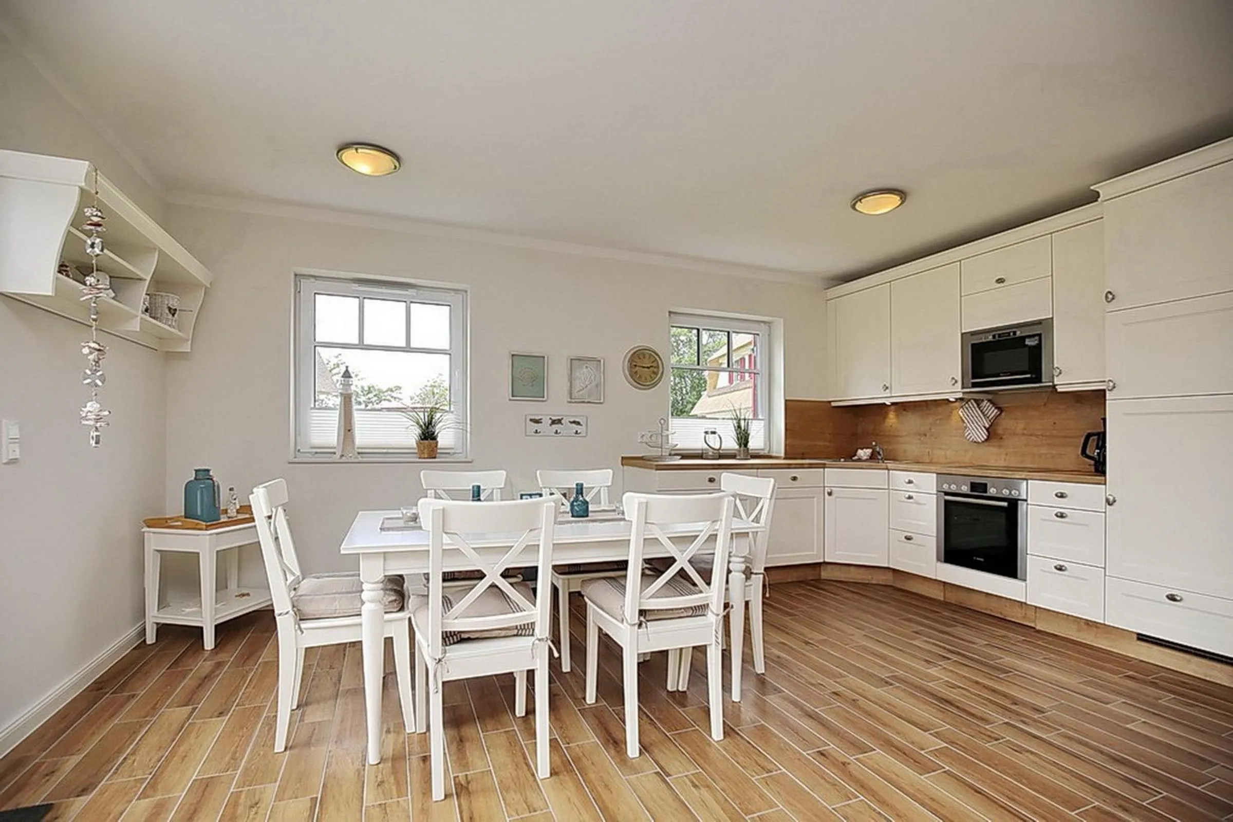 Kitchen or kitchenette in Reethaus Am Mariannenweg 15b
