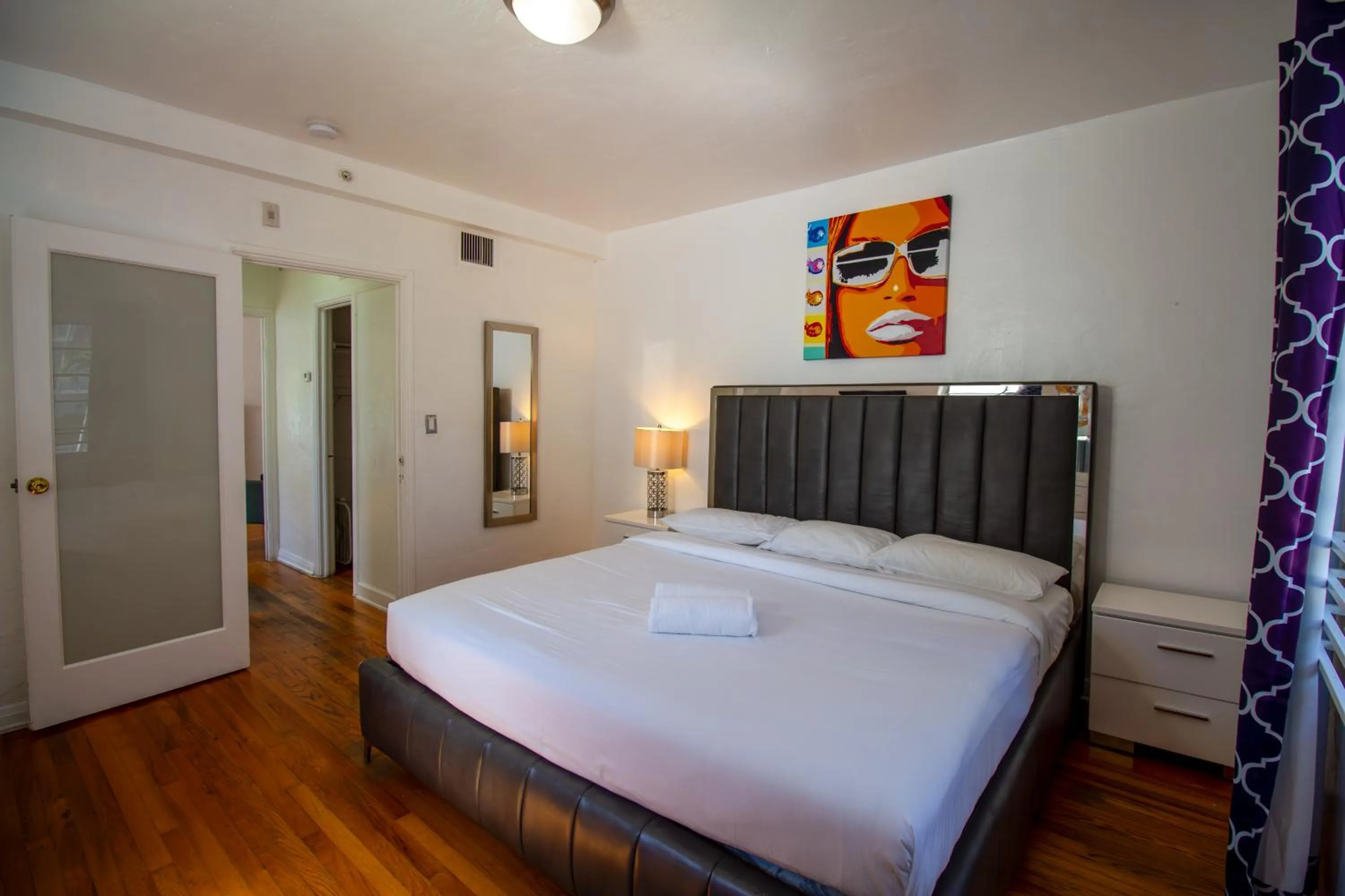 Bed in L'Etoile Apartments Part of the Oasis Casita Collection