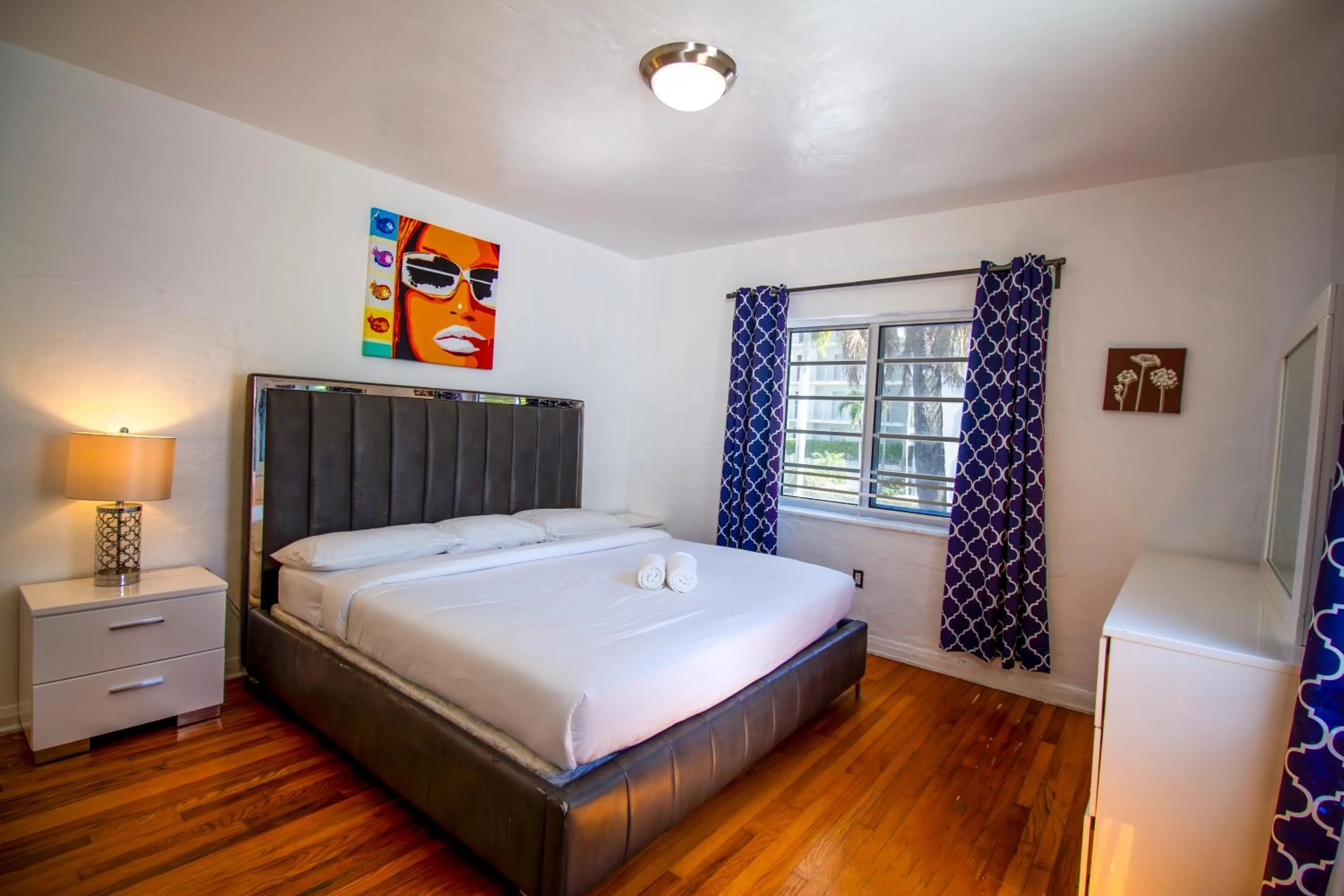 Bed in L'Etoile Apartments Part of the Oasis Casita Collection