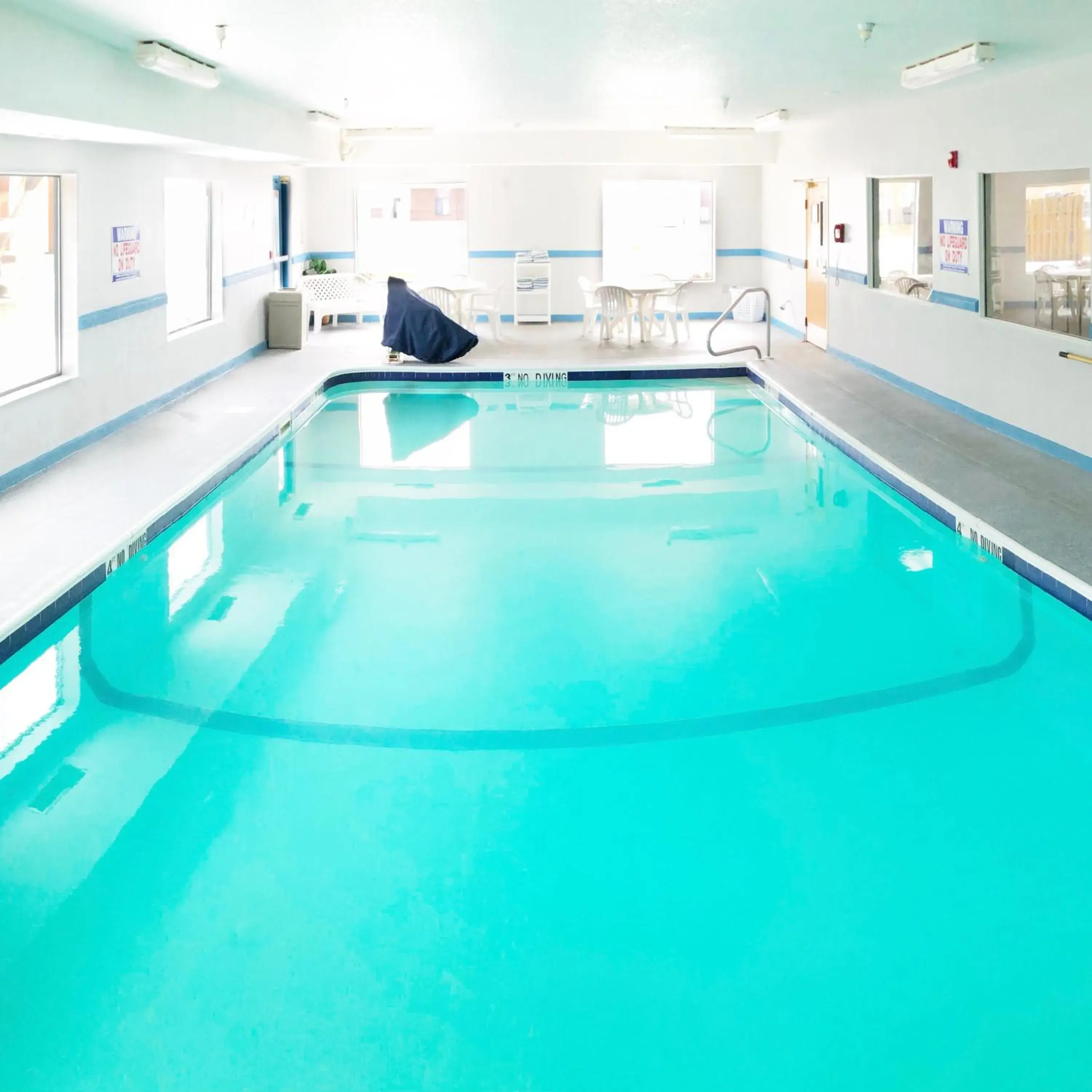 Swimming pool in Super 8 by Wyndham Three Rivers Swimming pool in Super 8 by Wyndham Three Rivers