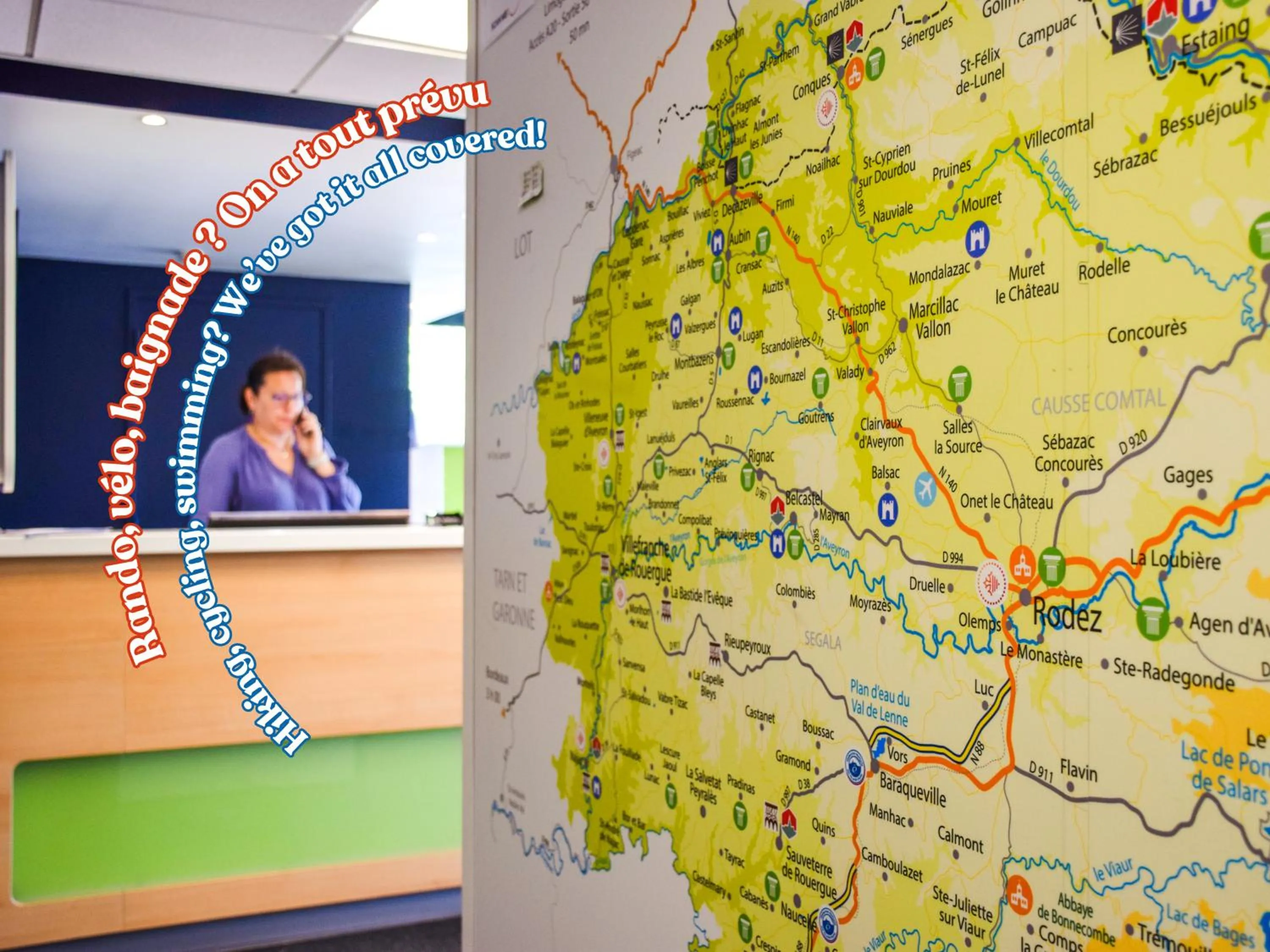 Lobby or reception in ibis budget Rodez