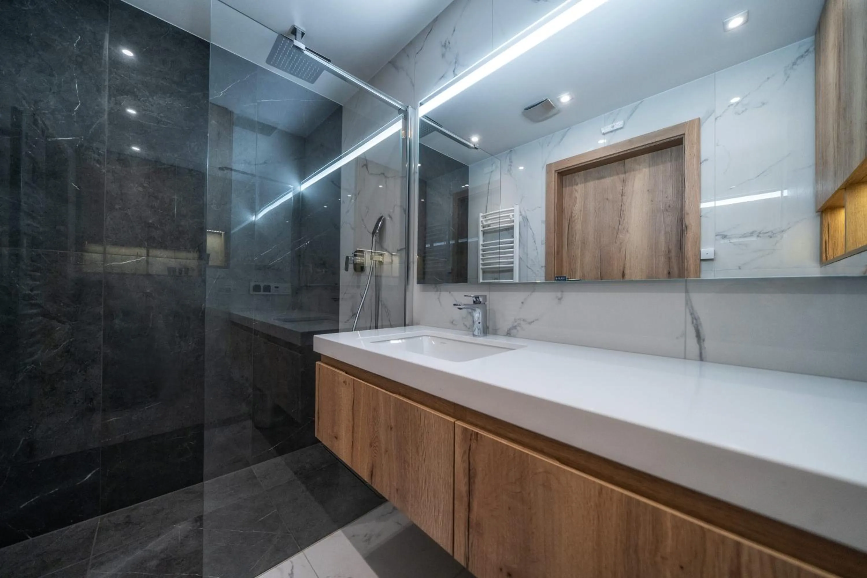 Shower in Meta Apartments