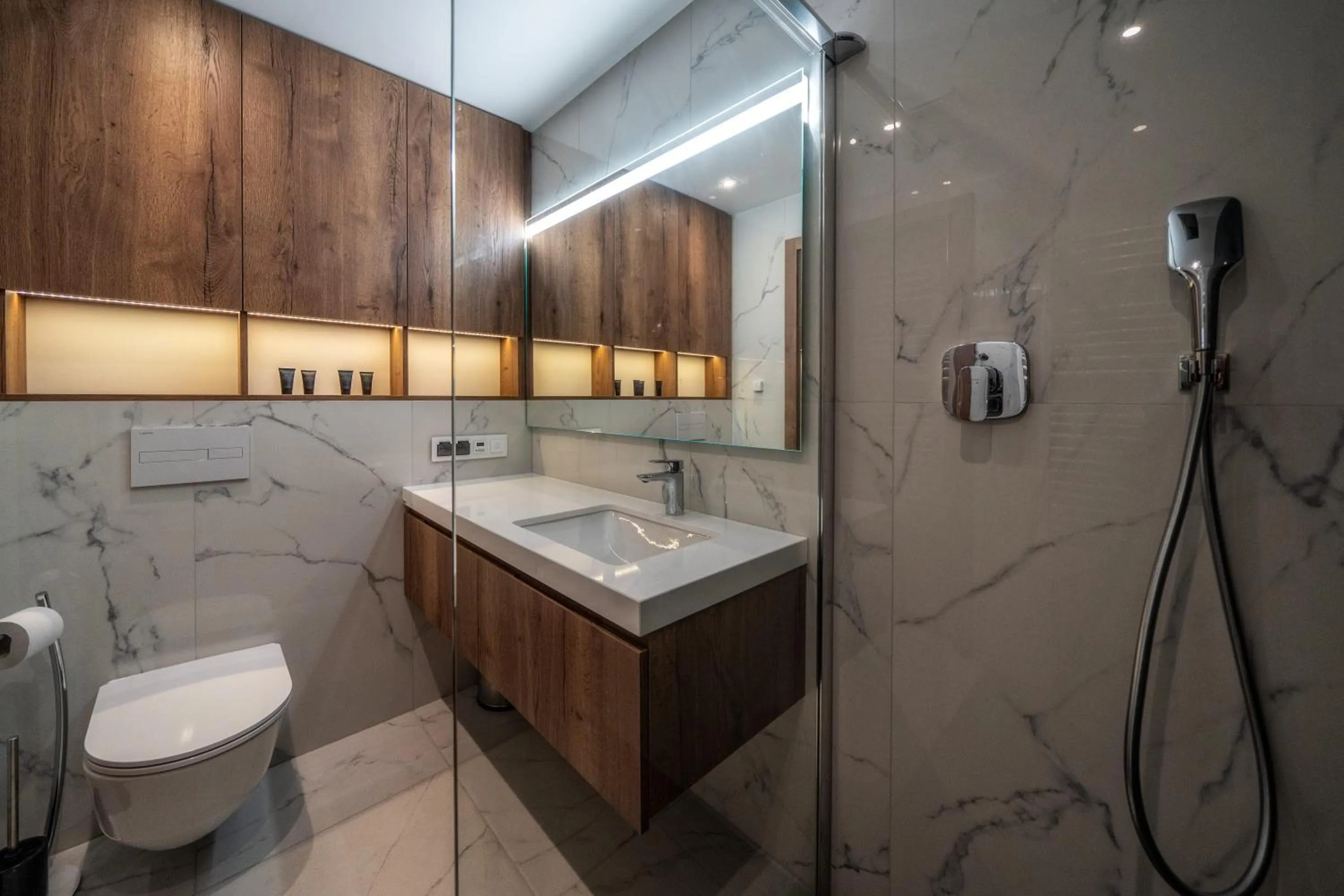 Shower in Meta Apartments