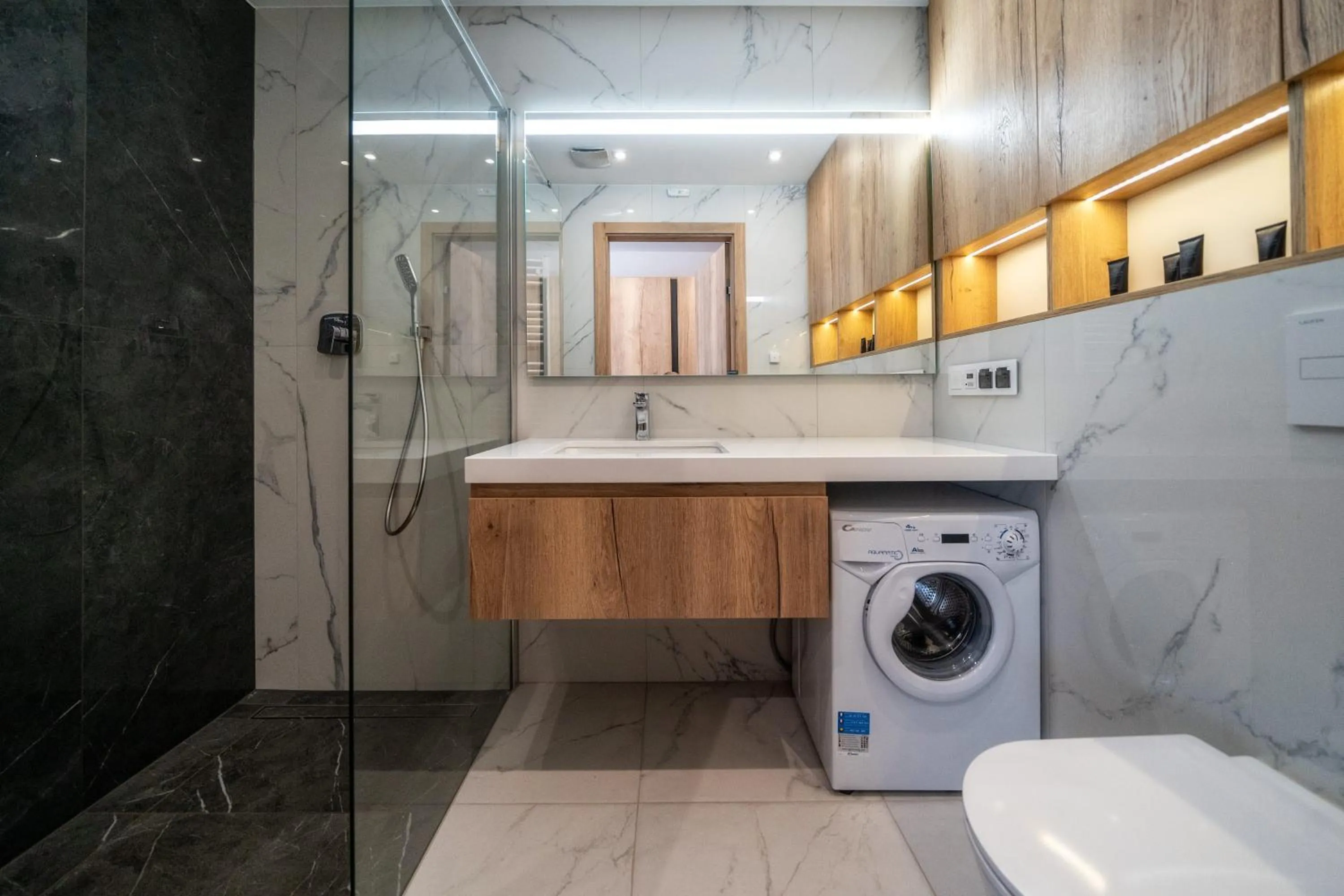 Shower in Meta Apartments