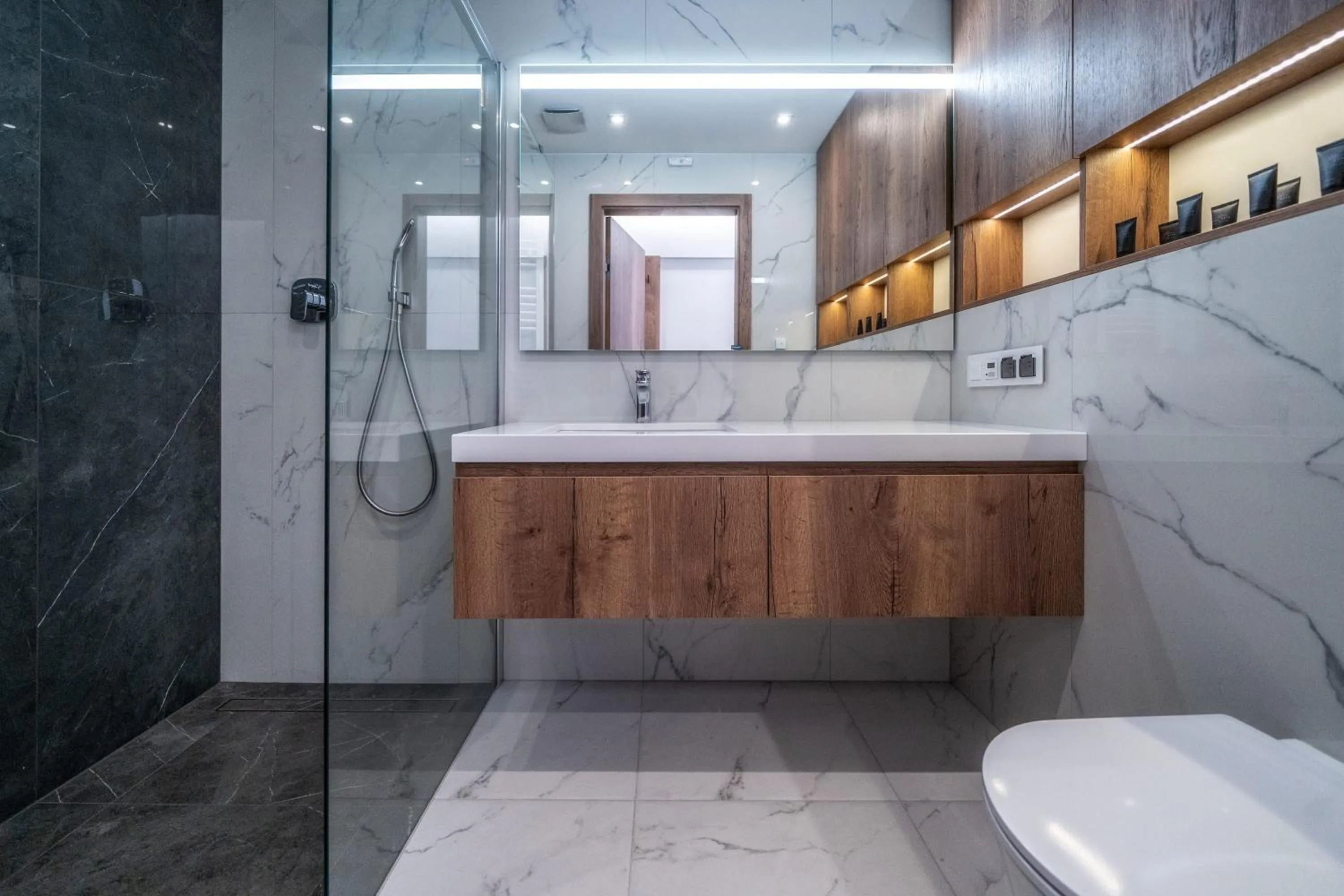 Shower in Meta Apartments