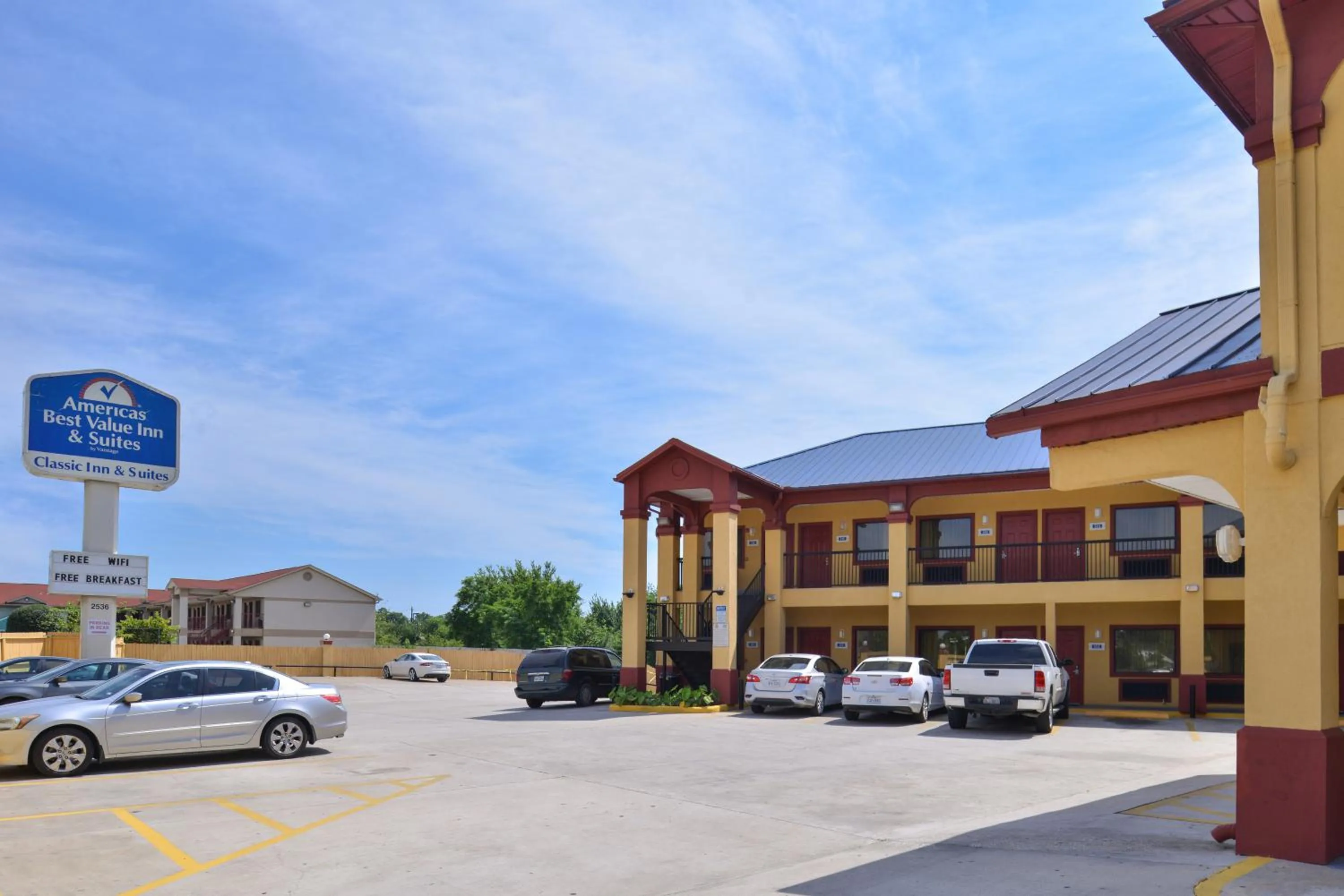 Property building in Americas Best Value Inn Downtown Houston