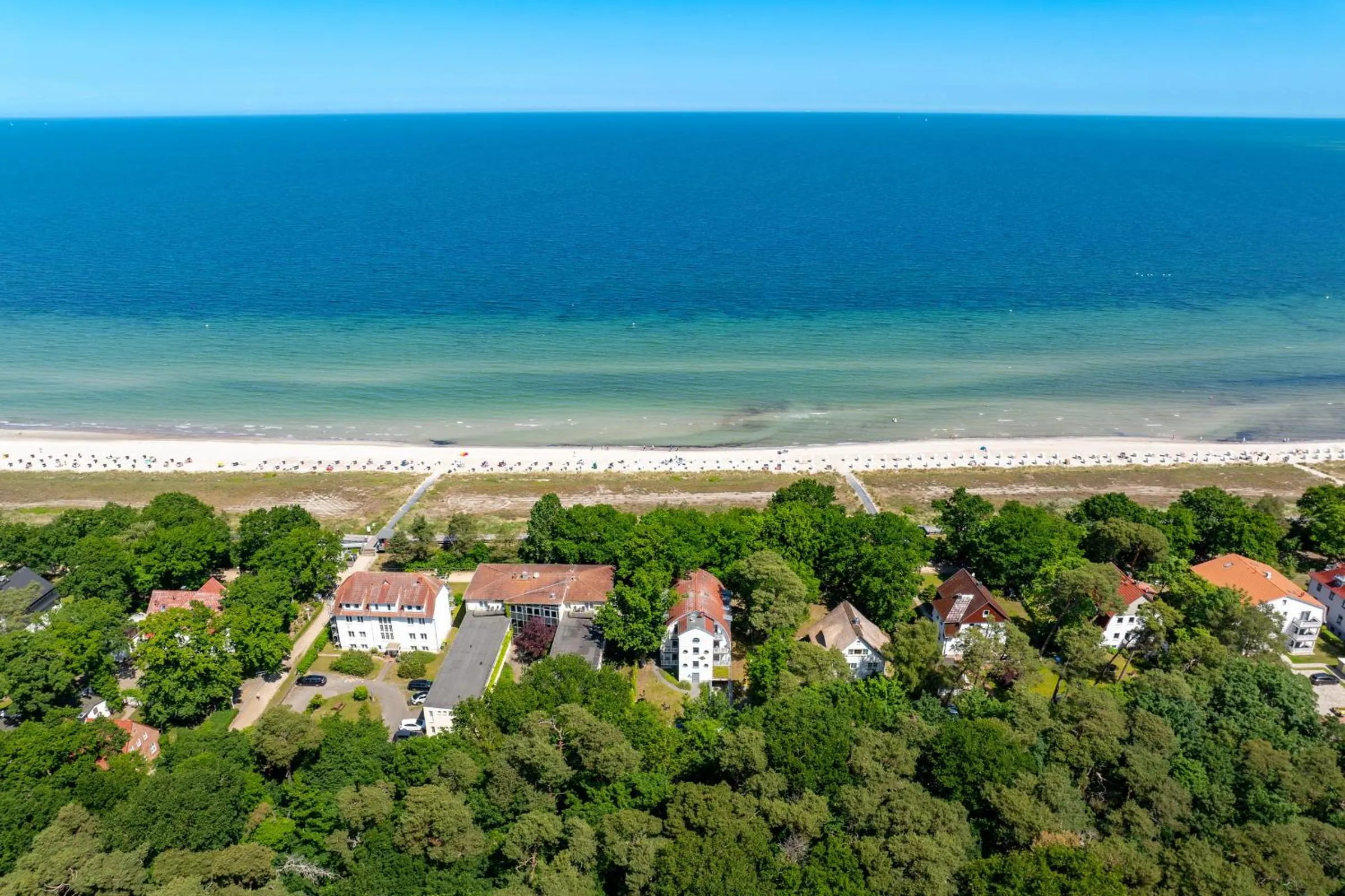Bird's eye view in Strandvilla Scholle - Makrele Wohnung 04