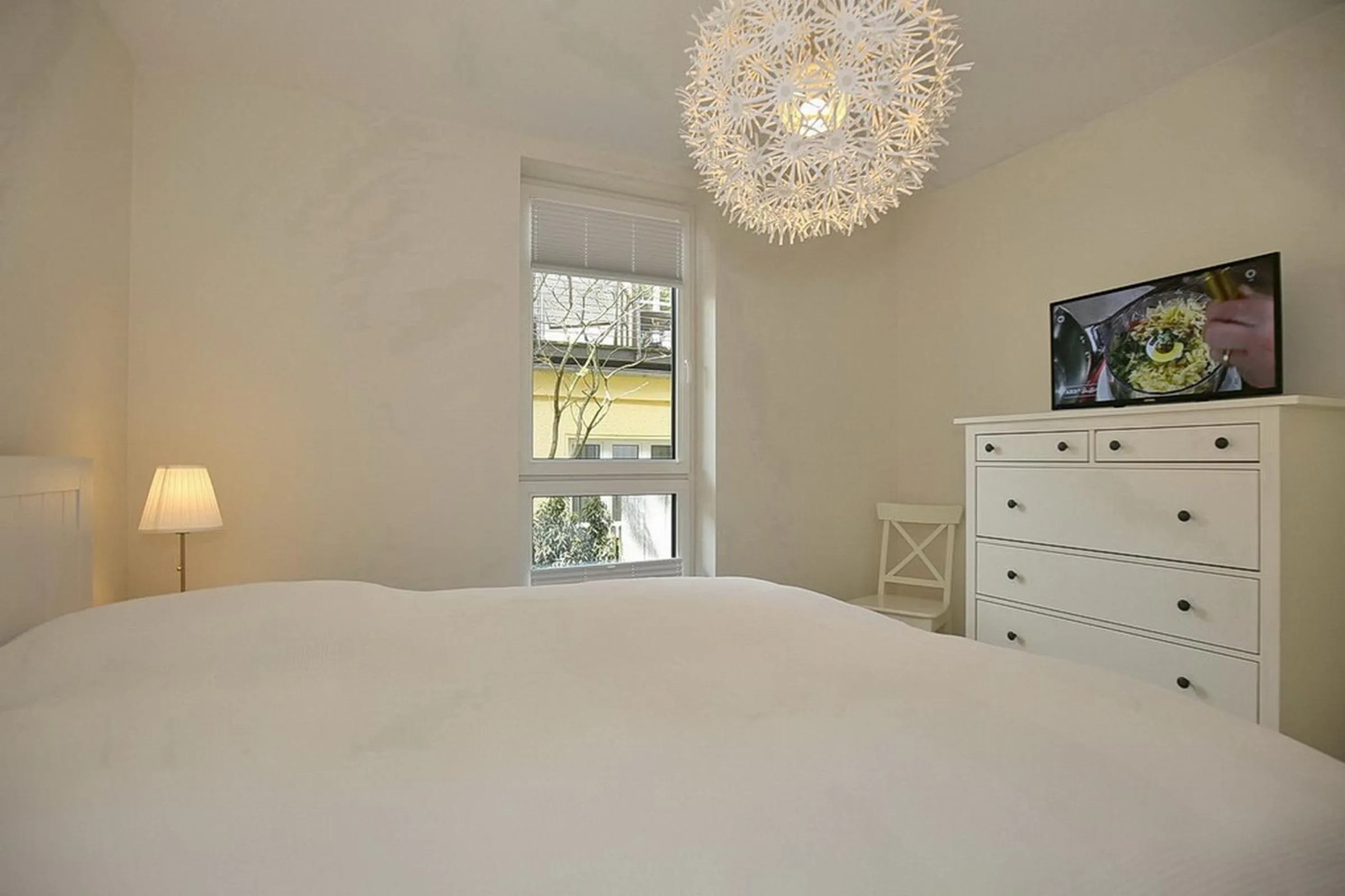 Bedroom, Bed in Strandvilla Scholle - Makrele Wohnung 04