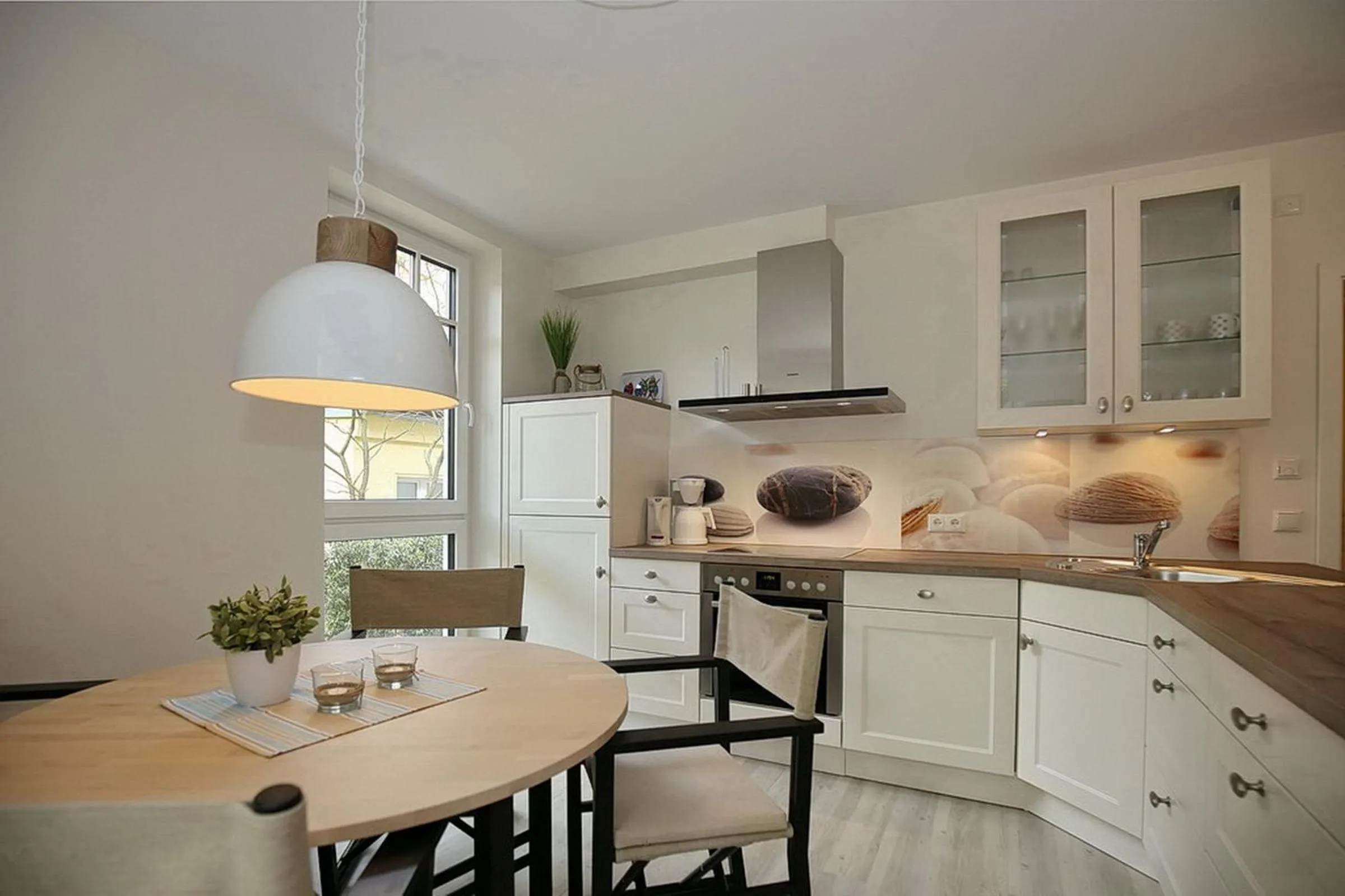 Kitchen or kitchenette in Strandvilla Scholle - Makrele Wohnung 04