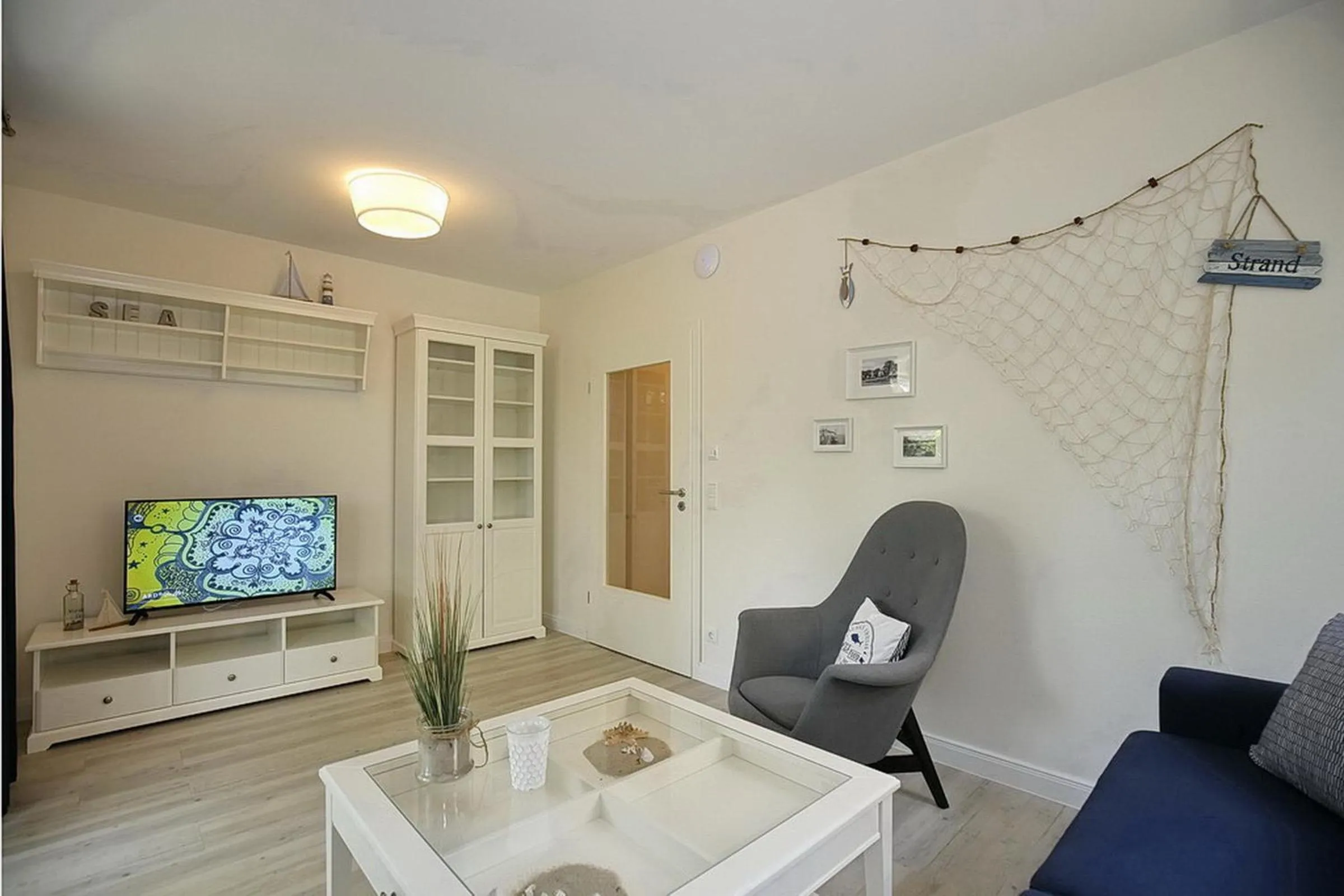 Living room in Strandvilla Scholle - Makrele Wohnung 04