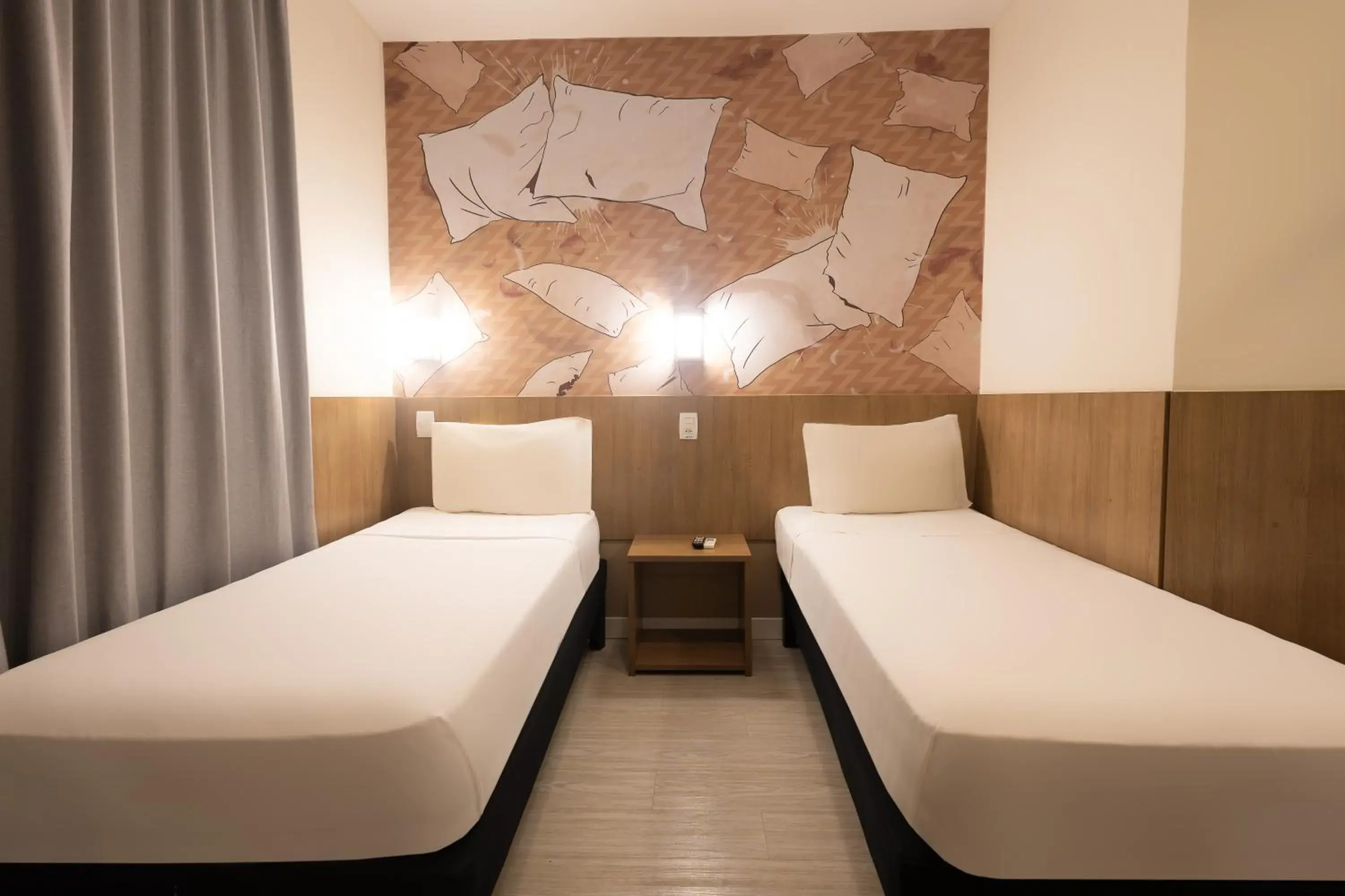 Bedroom, Bed in Hotel Cassino Tower Piracicaba by Nacional Inn Bedroom, Bed in Hotel Cassino Tower Piracicaba by Nacional Inn