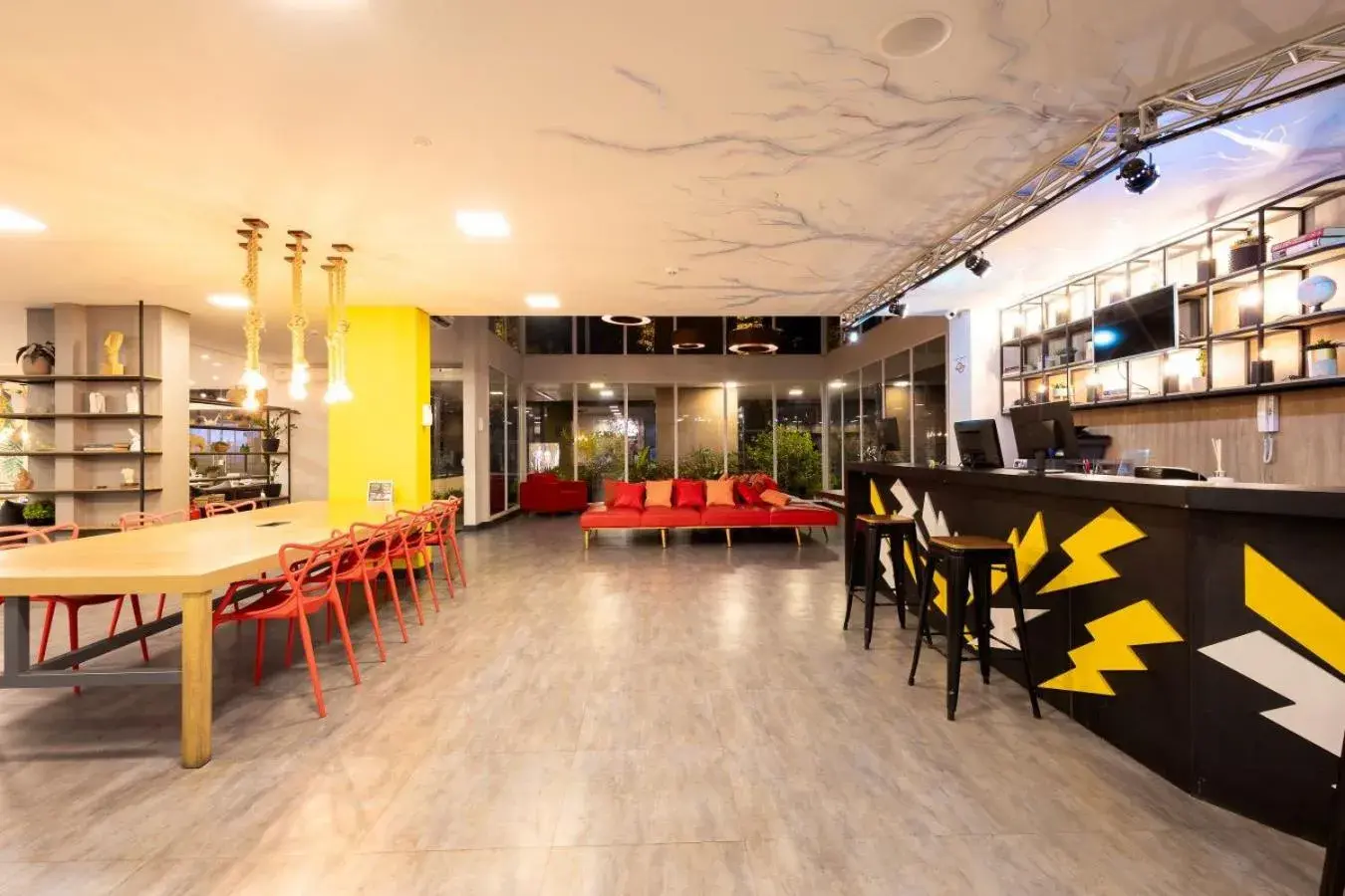 Lobby or reception in Hotel Cassino Tower Piracicaba by Nacional Inn Lobby or reception in Hotel Cassino Tower Piracicaba by Nacional Inn