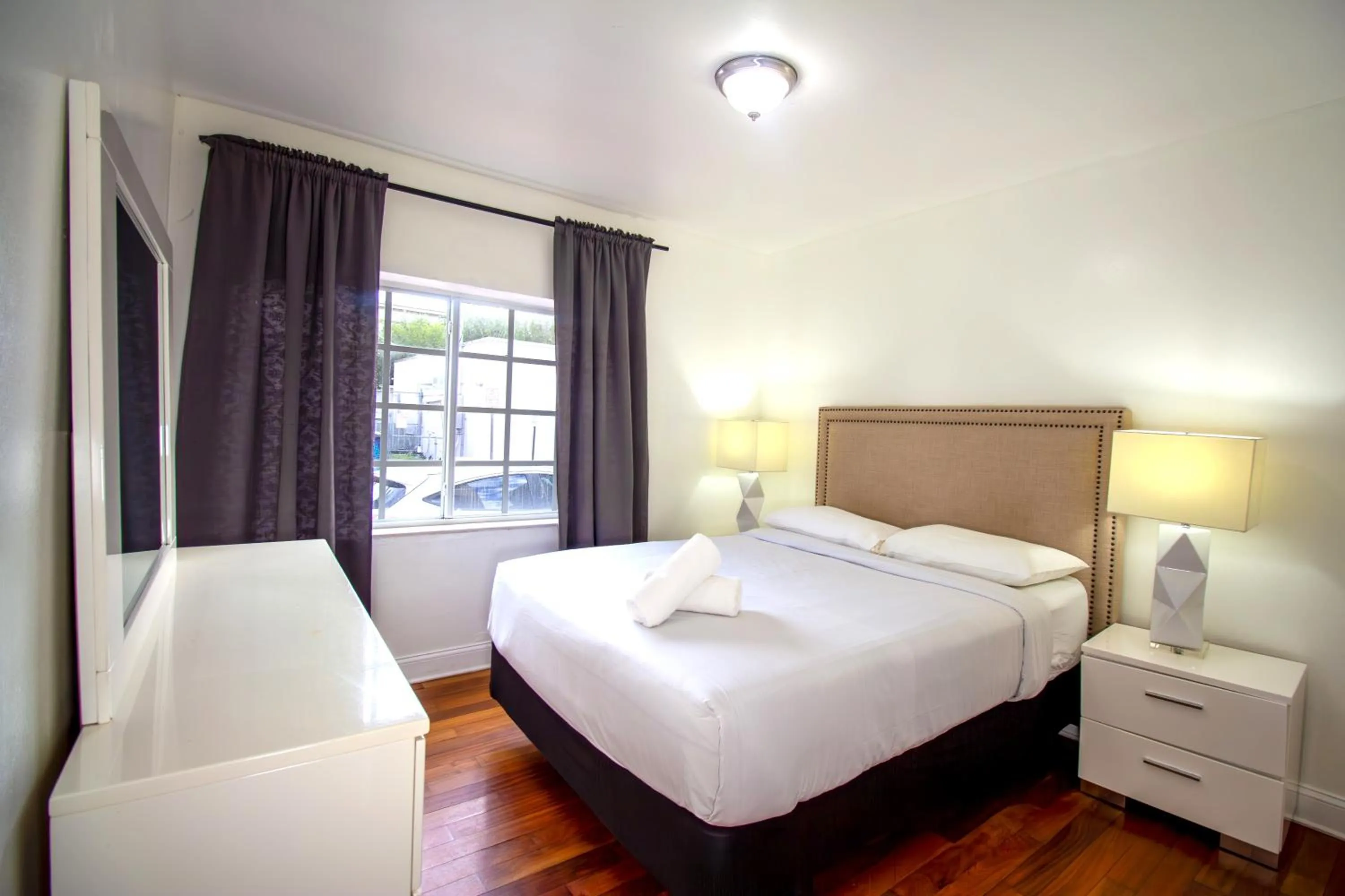 Bed in Hispaniola Apartments Part of the Oasis Casita Collection