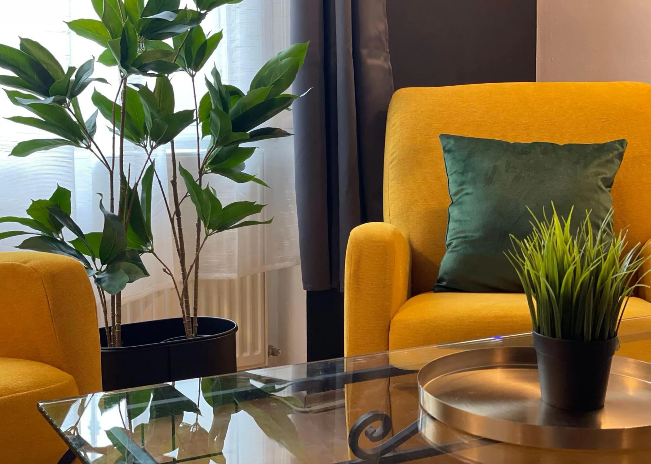 Seating area in Smart Hotel Budapest