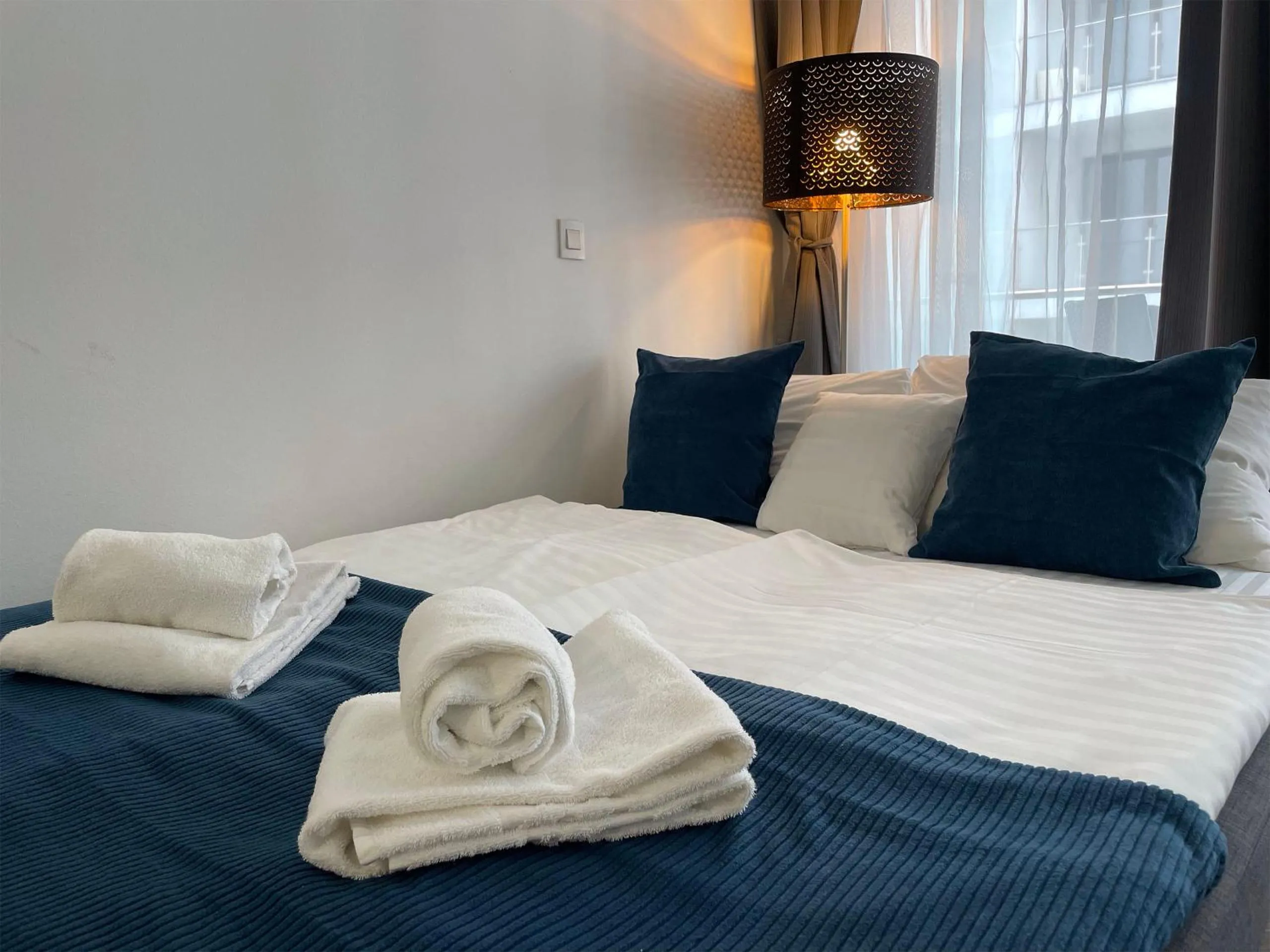 Bed in Smart Hotel Budapest