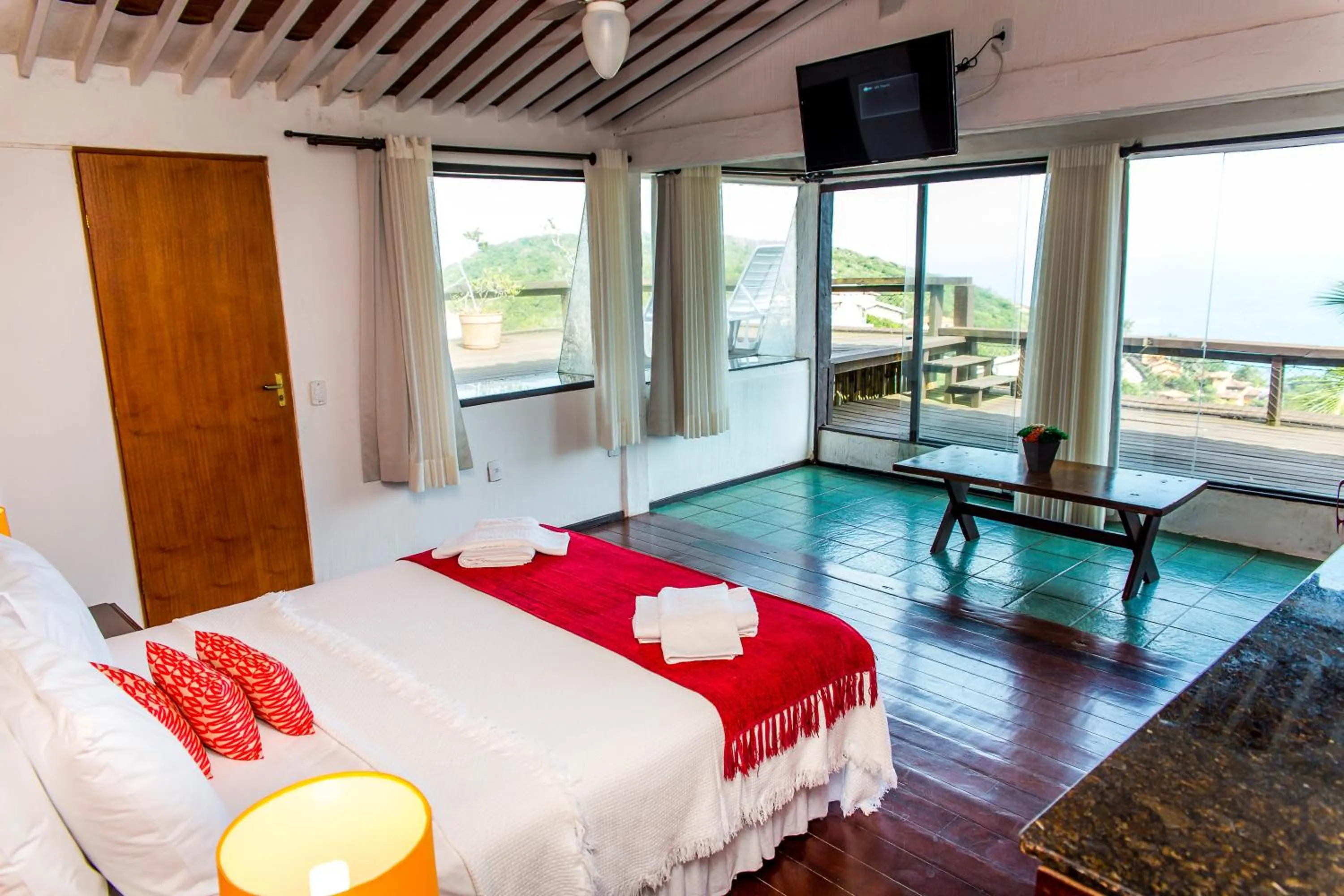 Bedroom, Bed in Pousada Vila do Sol