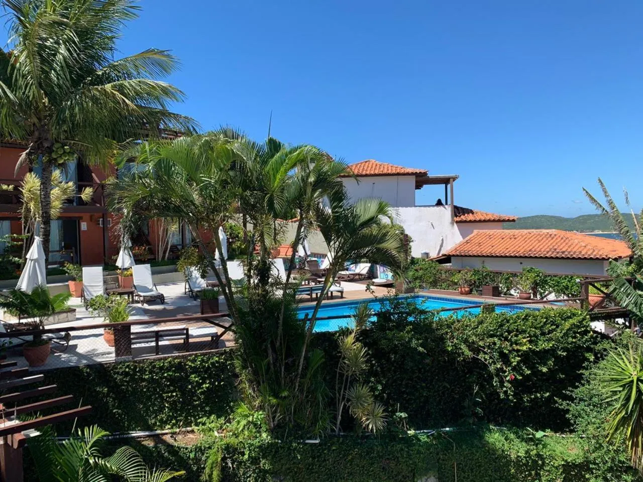 Pool view in Pousada Vila do Sol