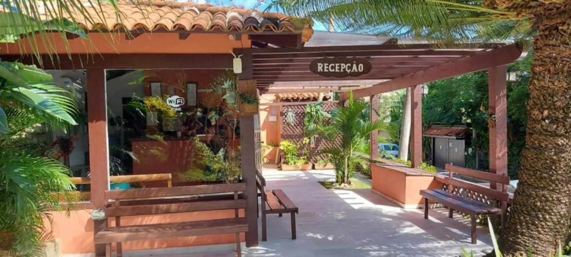 Patio in Pousada Vila do Sol