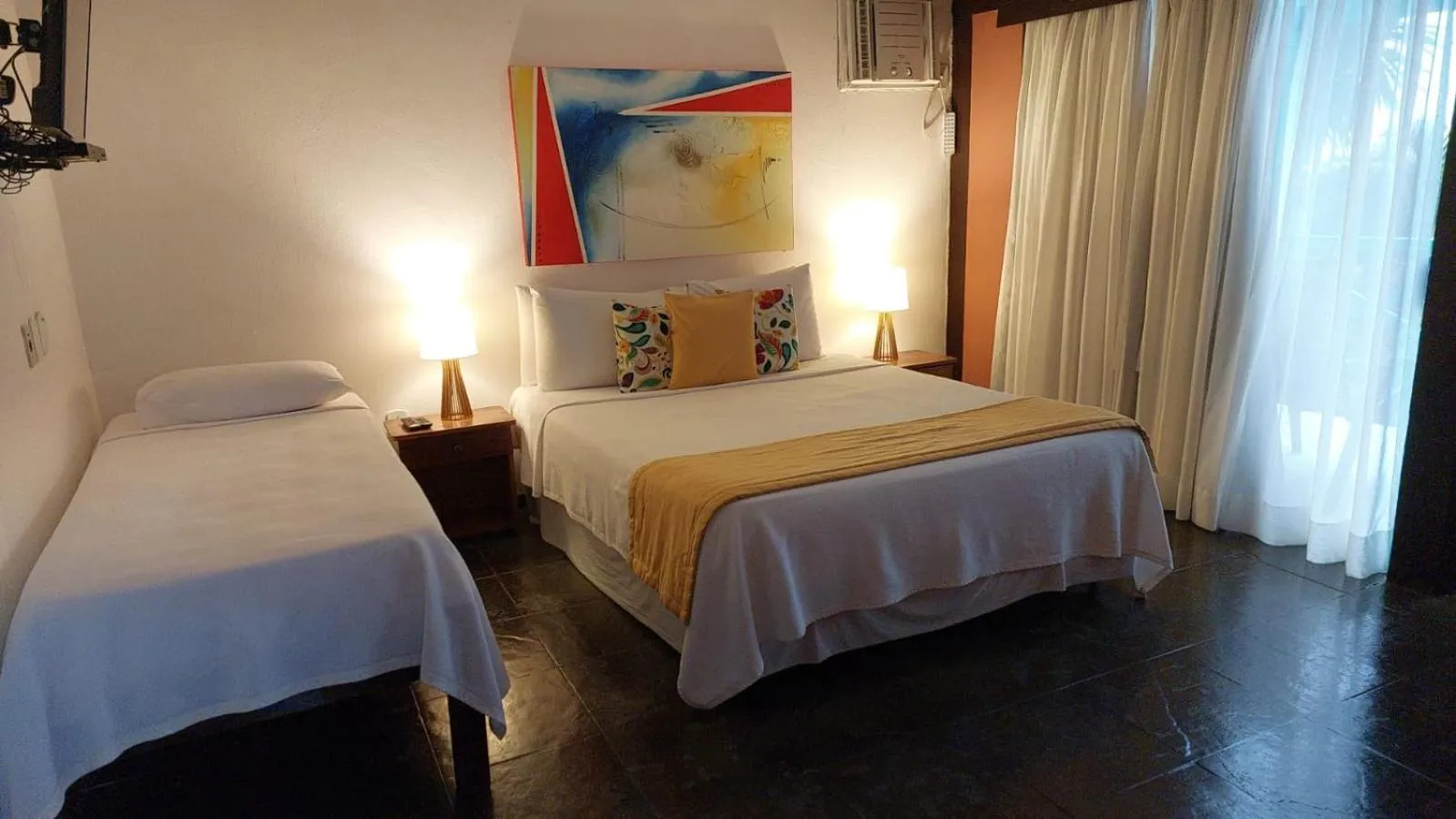 Bed in Pousada Vila do Sol