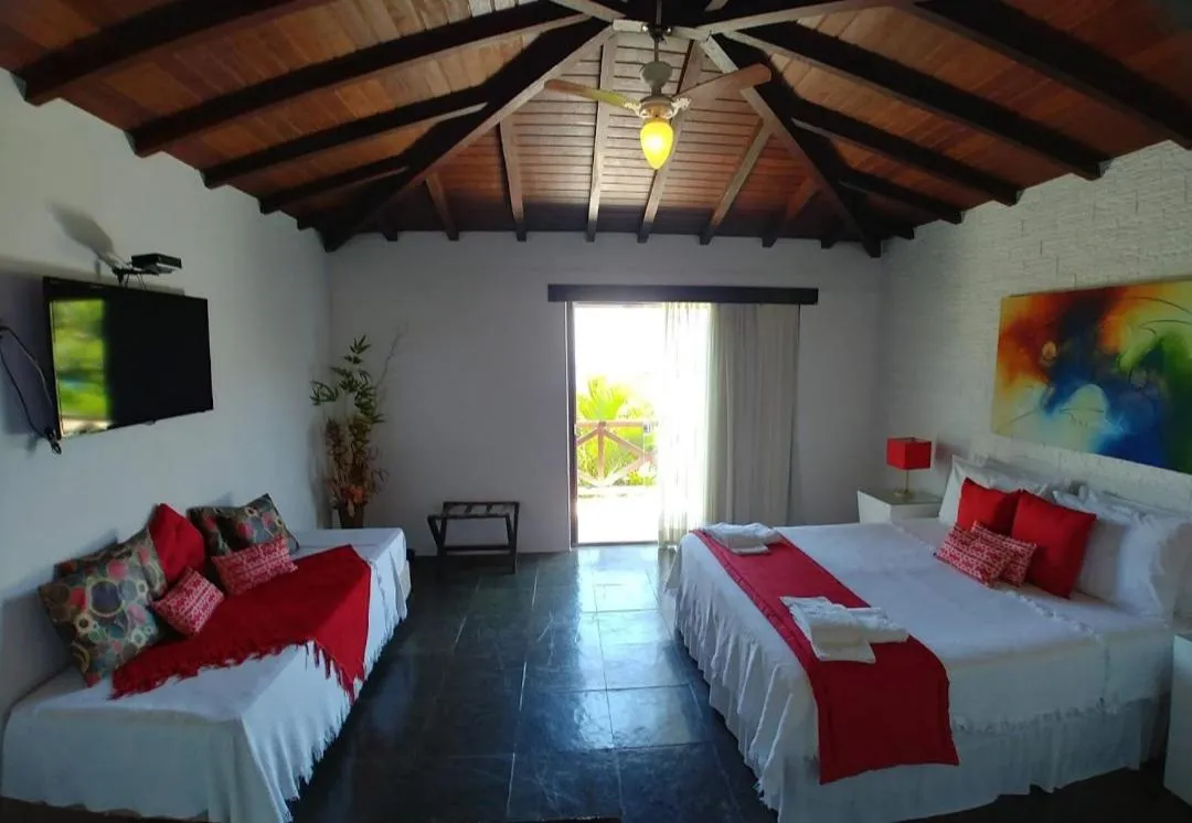 Bedroom, Bed in Pousada Vila do Sol