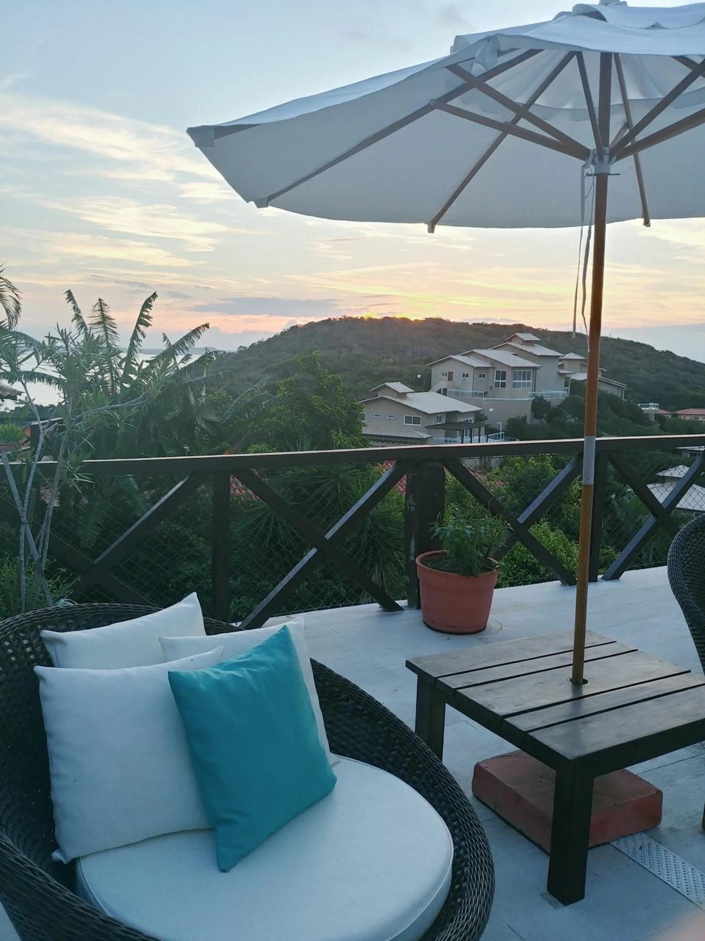 Balcony/Terrace in Pousada Vila do Sol