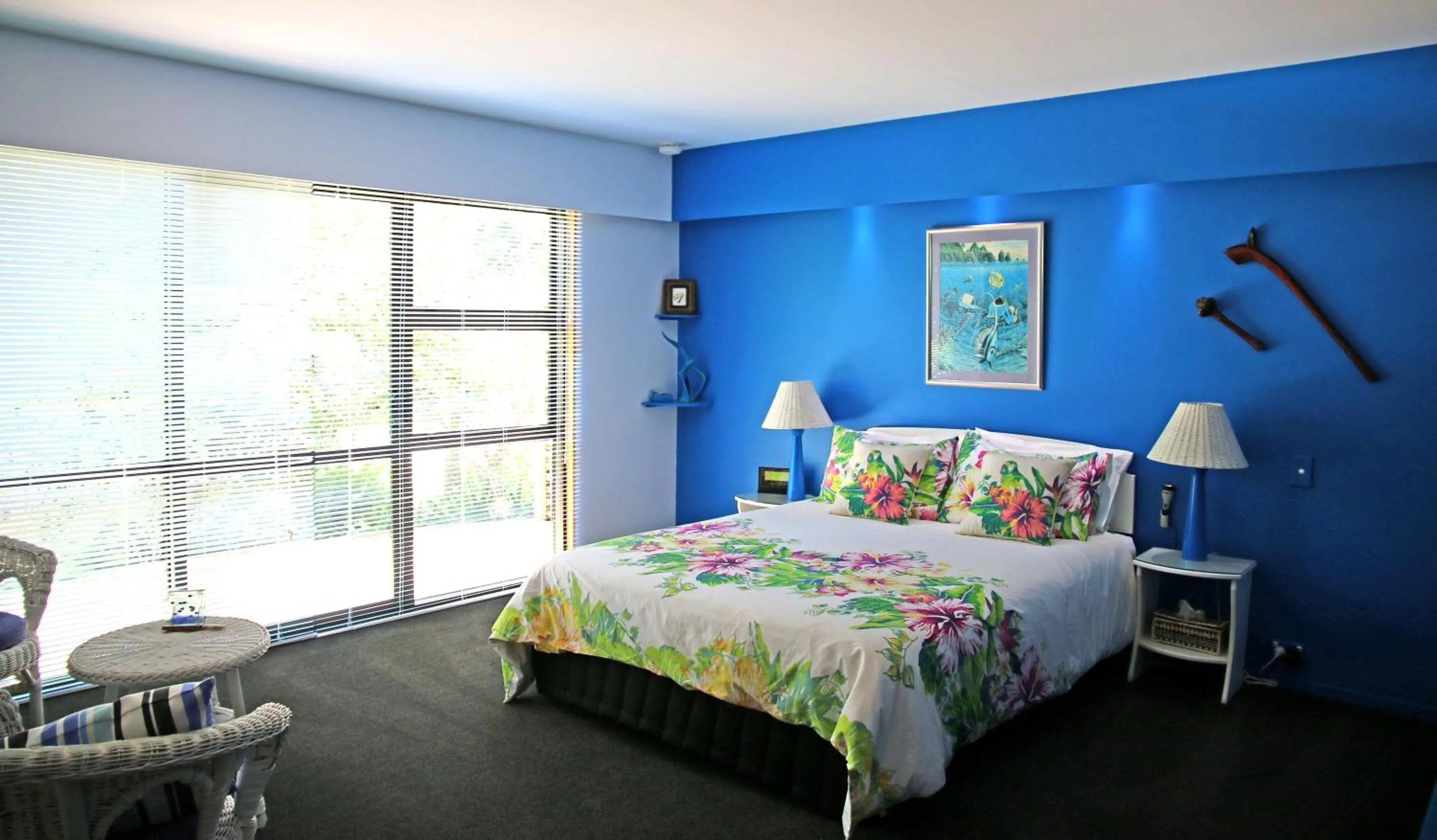 Bed in Twin Waters Lodge