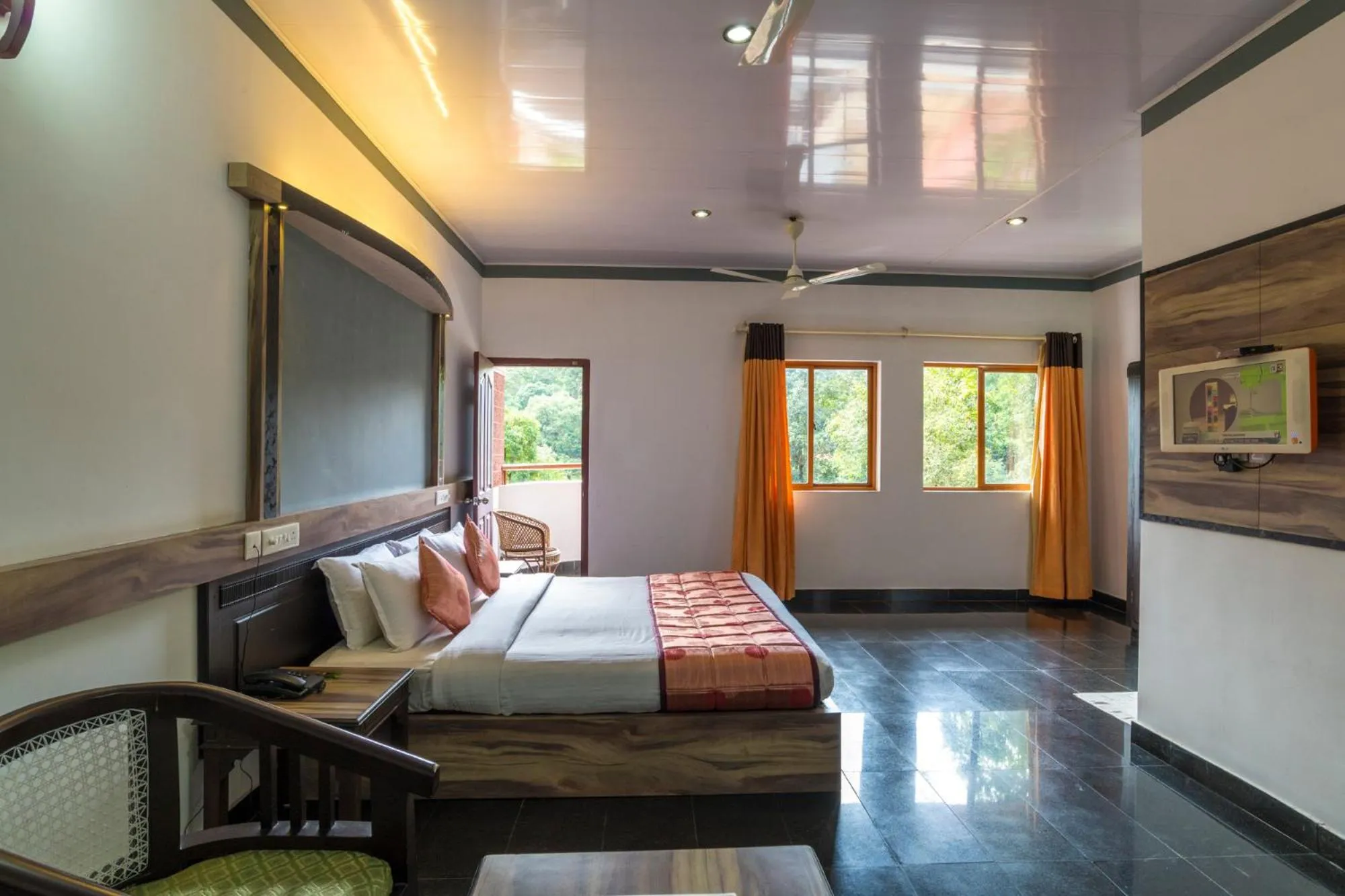 Bed in Upavan Resort