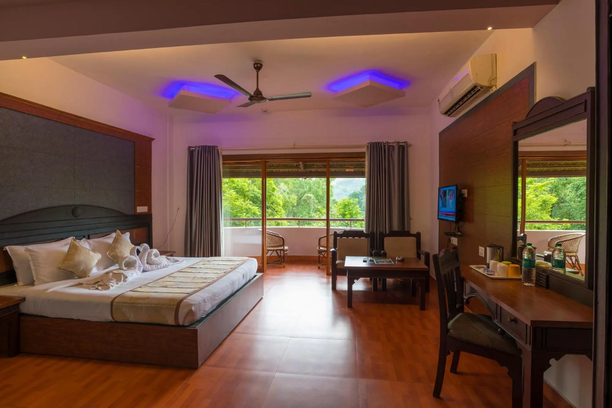 Bed in Upavan Resort