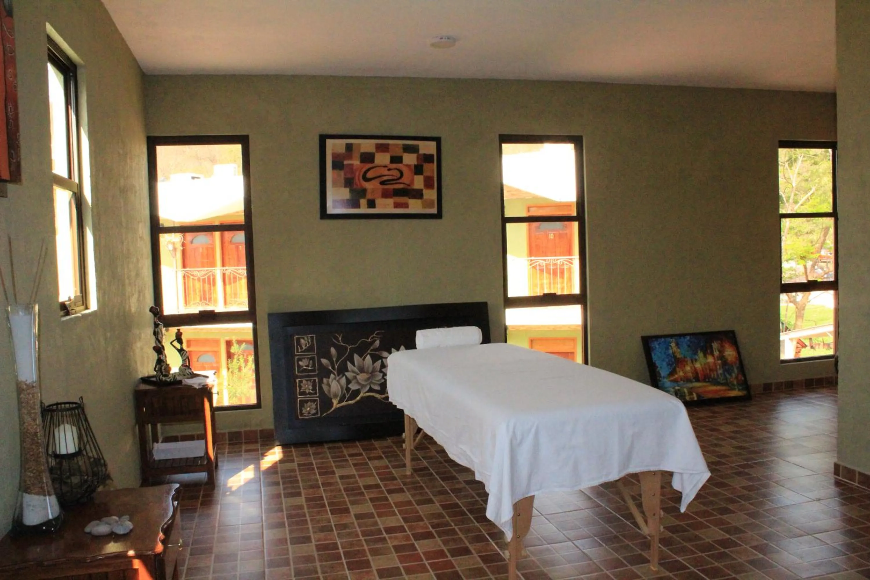 Bed in HOTEL RESTAURANTE TEQUILA