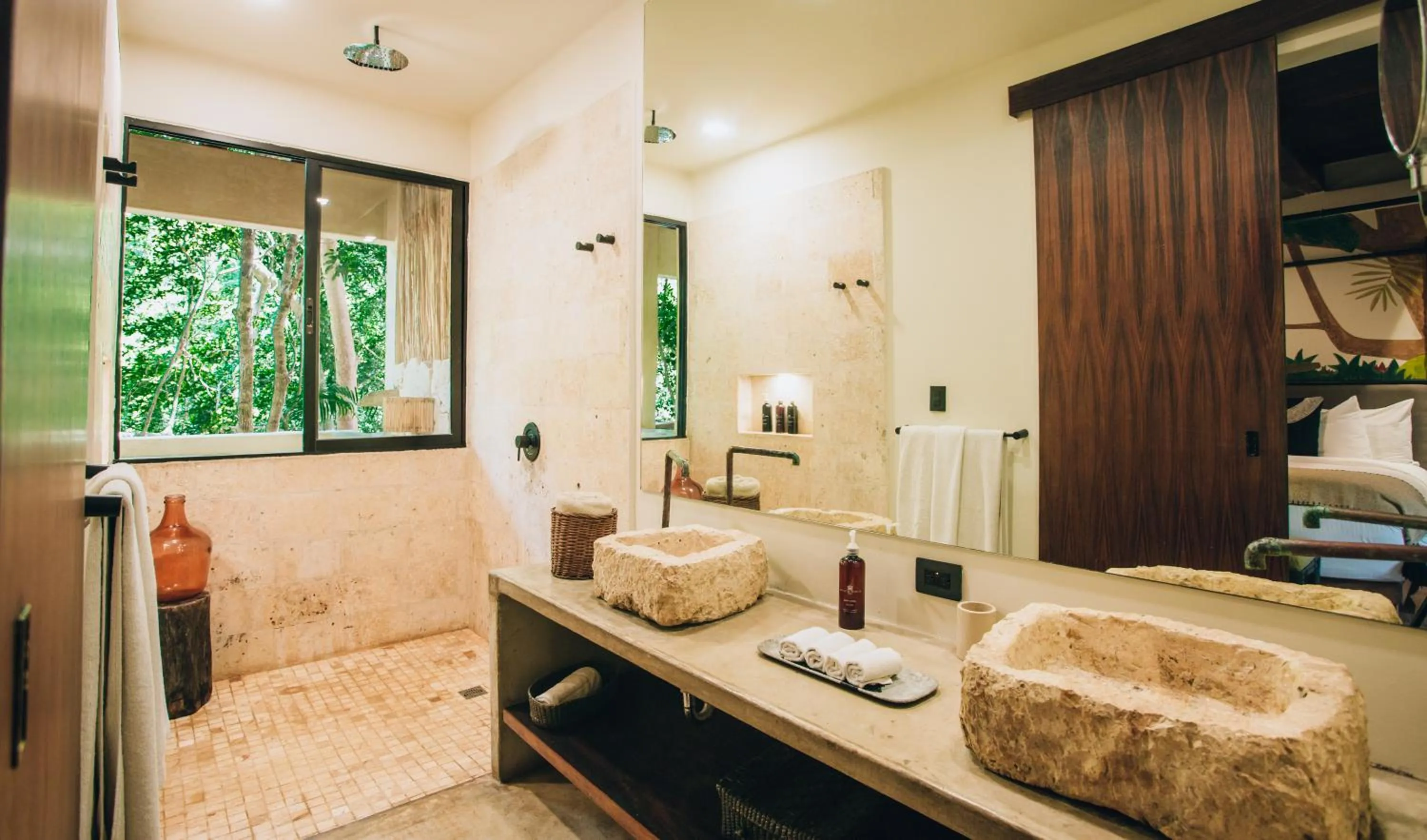 Bathroom in Orchid House Tulum Jungle