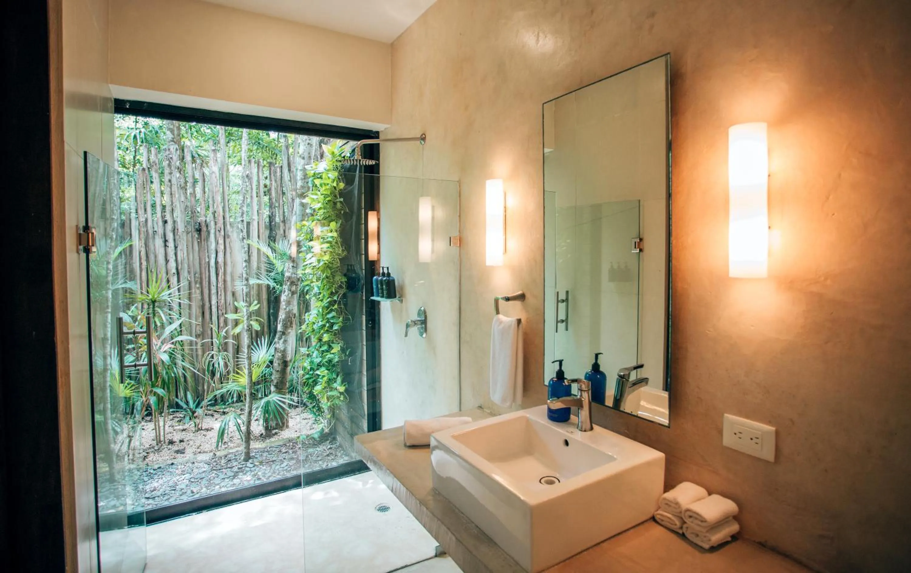 Bathroom in Orchid House Tulum Jungle