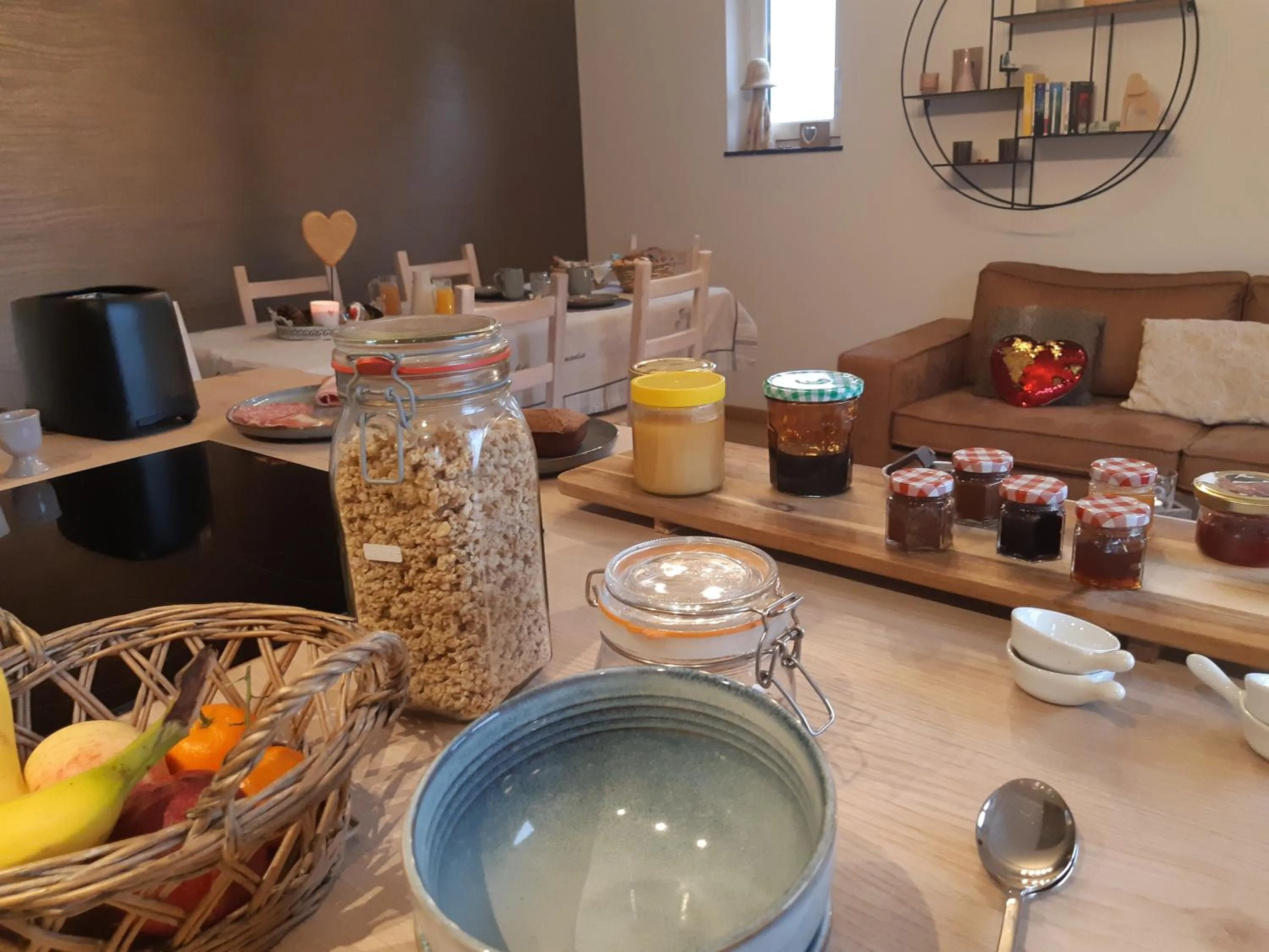 Food and drinks in B&B Caprice d'Epices