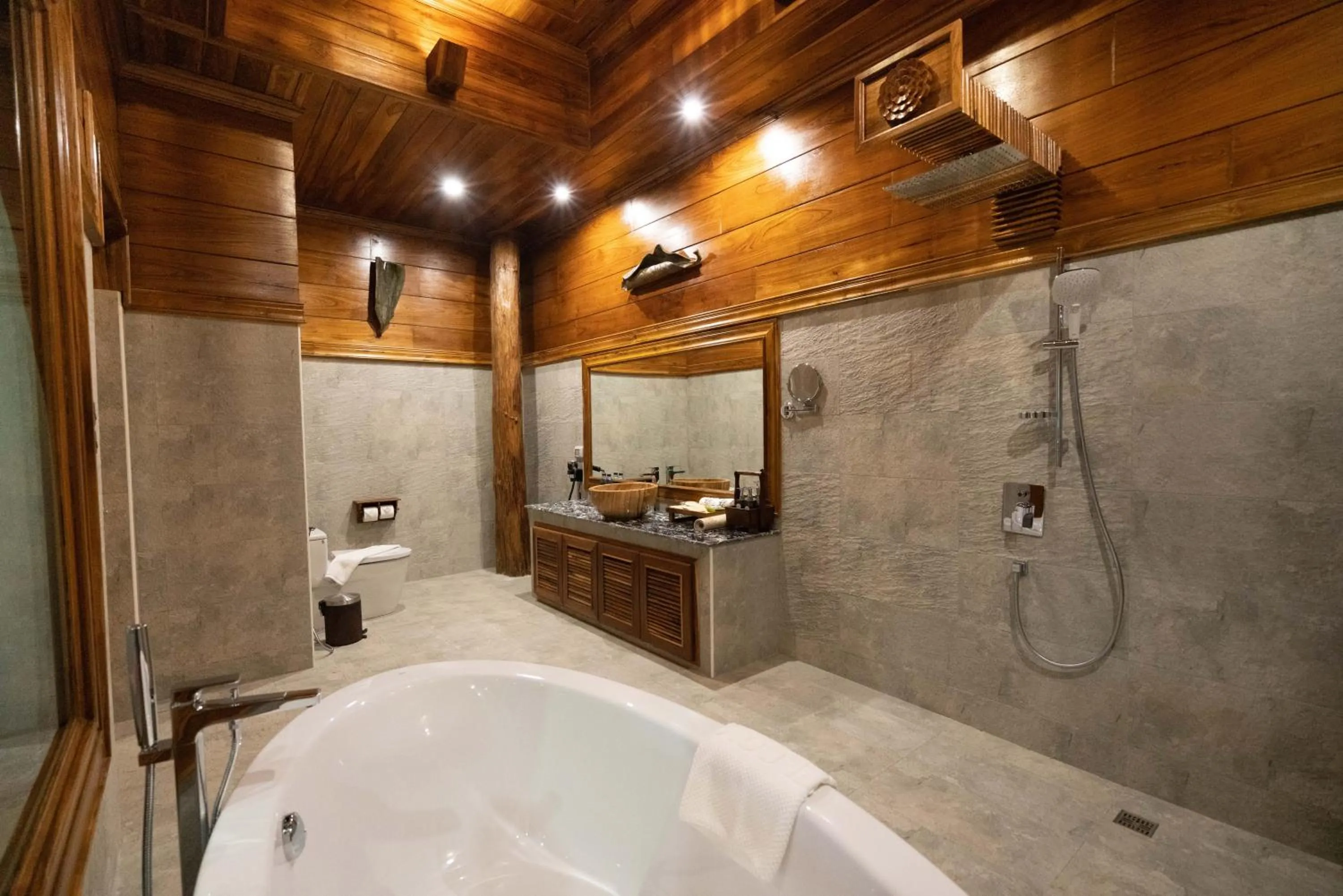 Bath in WandaVista Resort Khum Wang Nuea Chiang Mai清迈万达文华酒店北国之宫