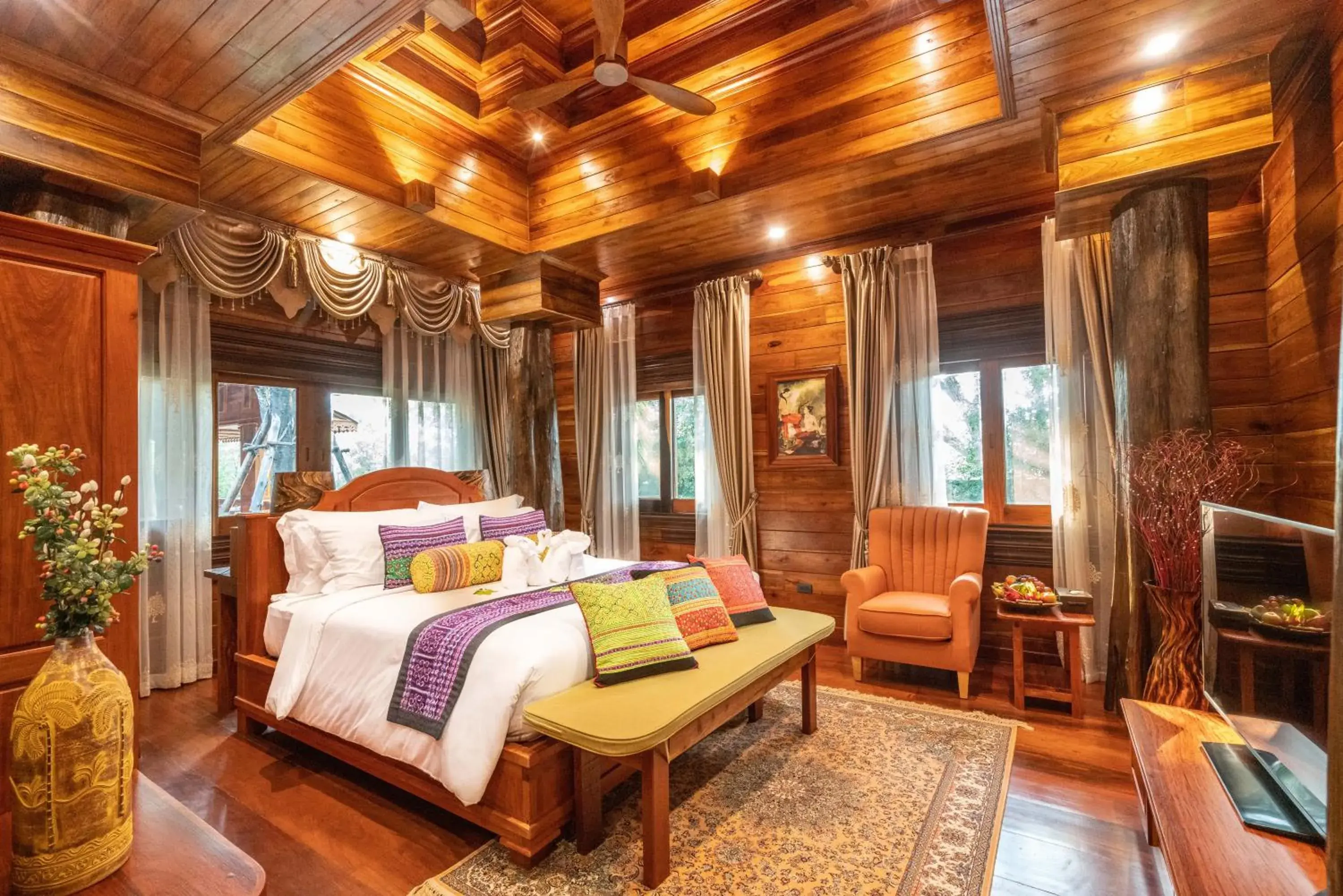 Bedroom, Bed in WandaVista Resort Khum Wang Nuea Chiang Mai清迈万达文华酒店北国之宫 Bedroom, Bed in WandaVista Resort Khum Wang Nuea Chiang Mai清迈万达文华酒店北国之宫