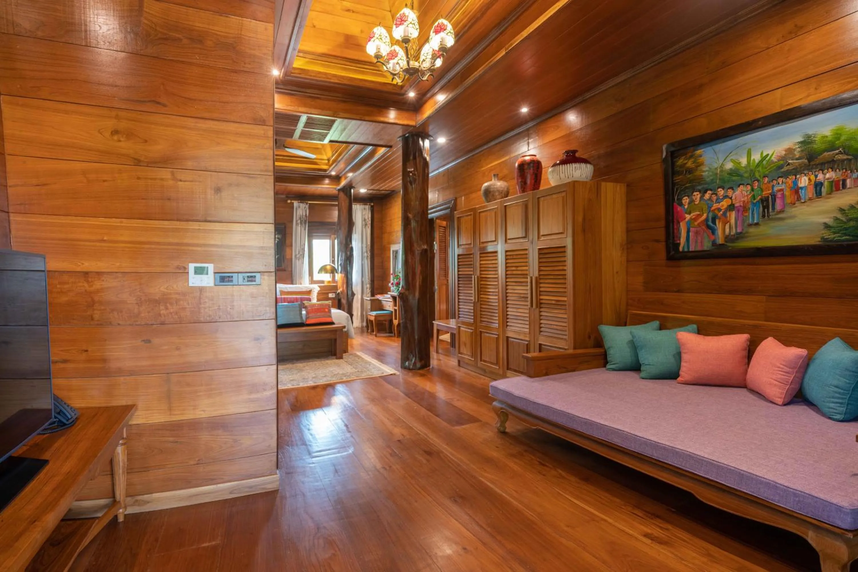 Seating area in WandaVista Resort Khum Wang Nuea Chiang Mai清迈万达文华酒店北国之宫