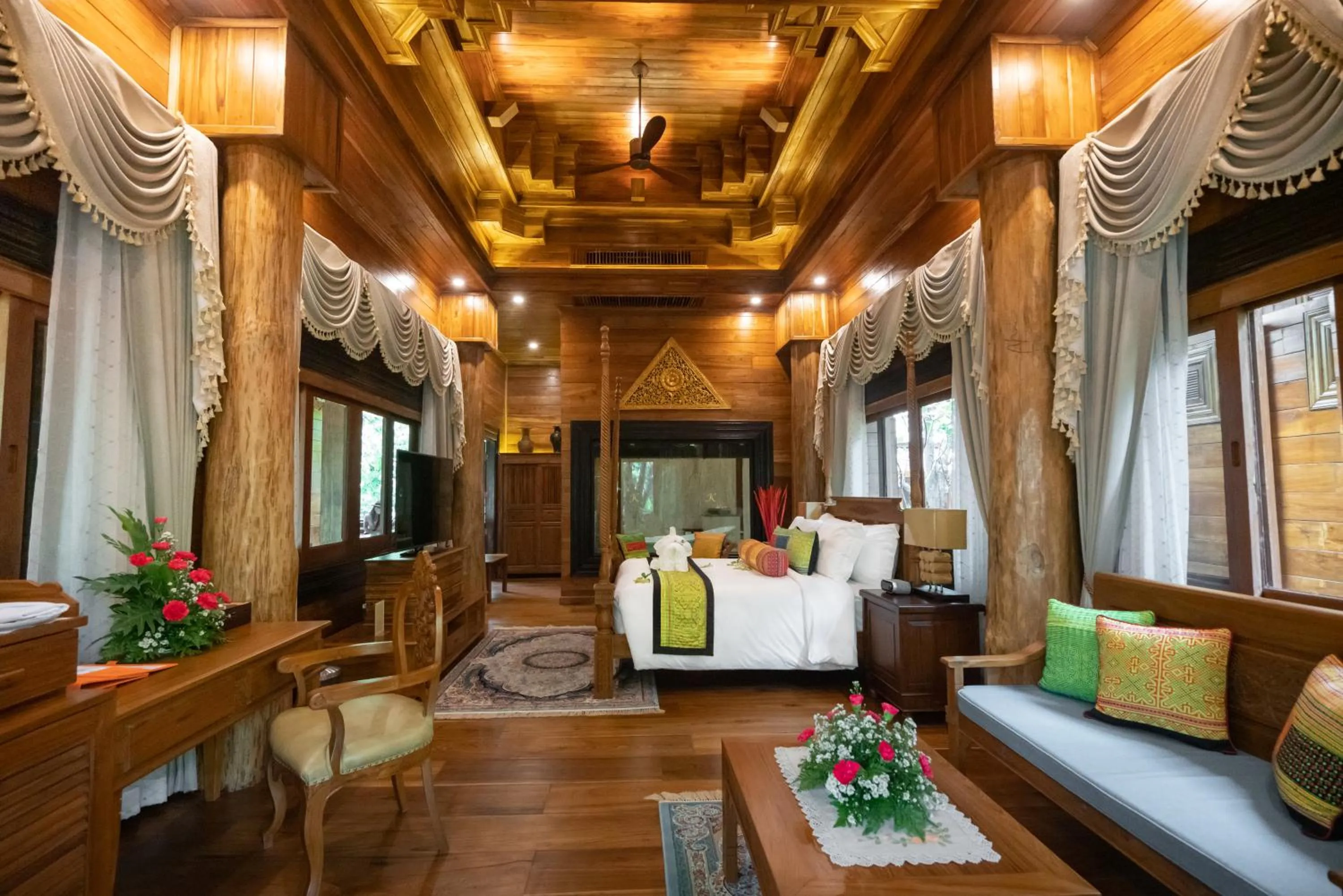 Communal lounge/ TV room in WandaVista Resort Khum Wang Nuea Chiang Mai清迈万达文华酒店北国之宫