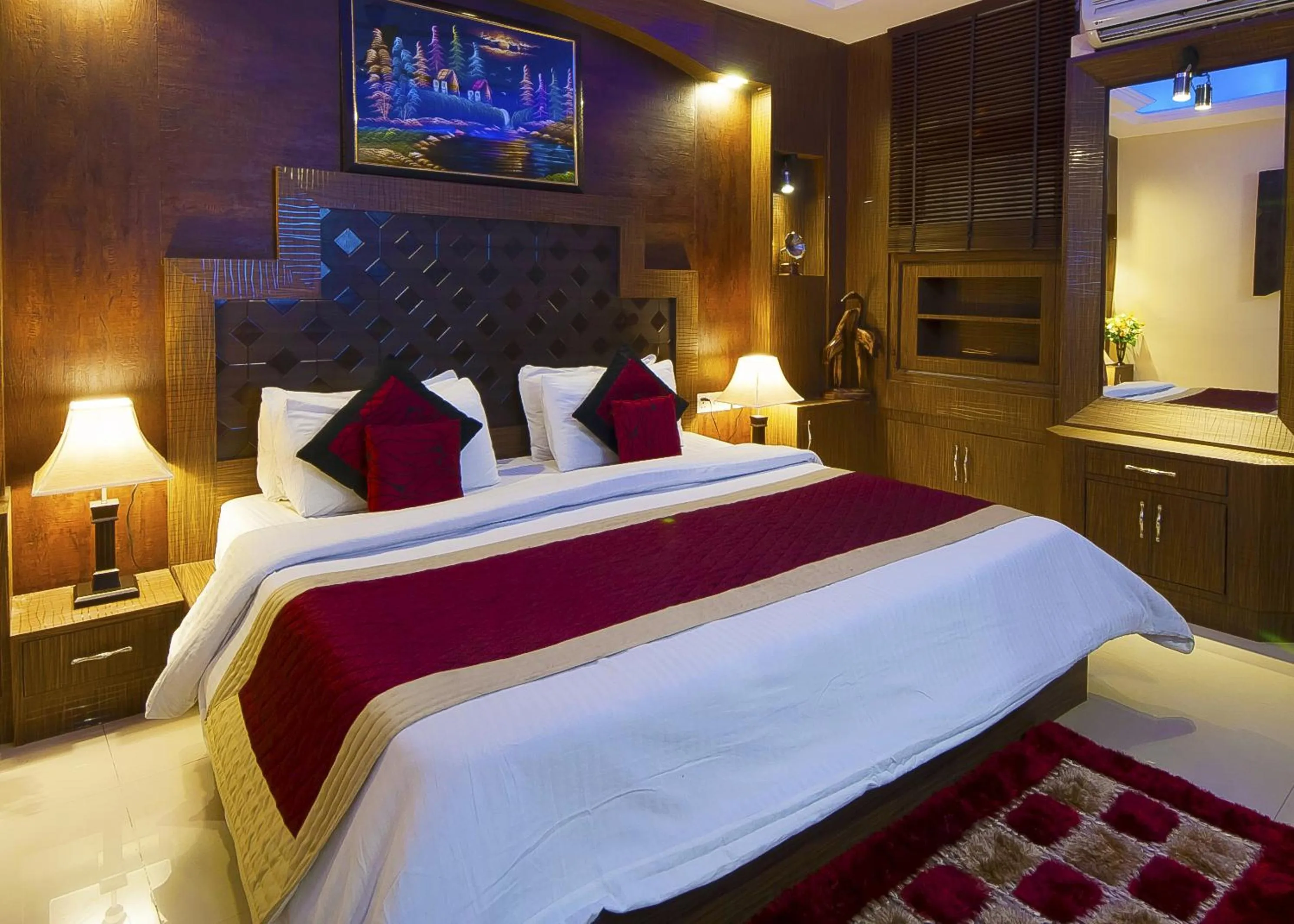 Bedroom in Airport Hotel Vishal Residency