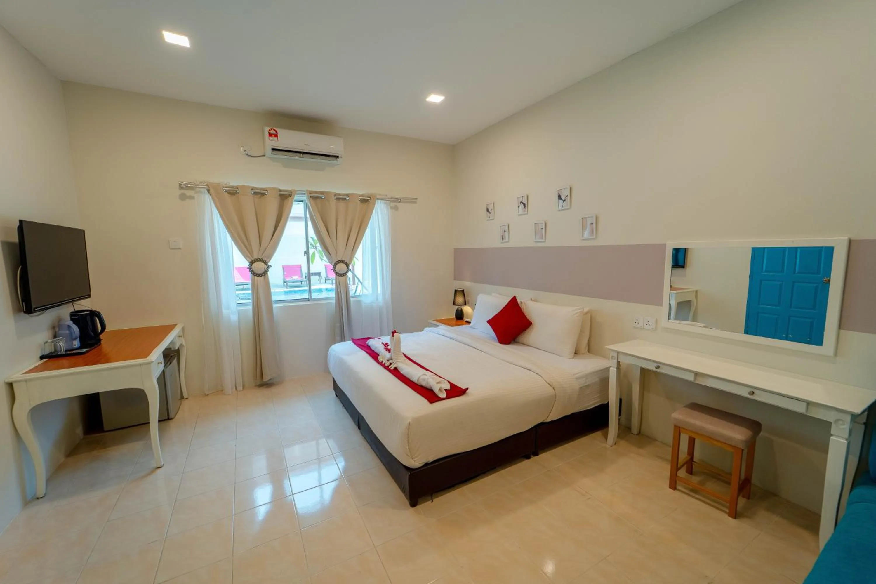 Bed in SANDY GARDEN RESORT LANGKAWI