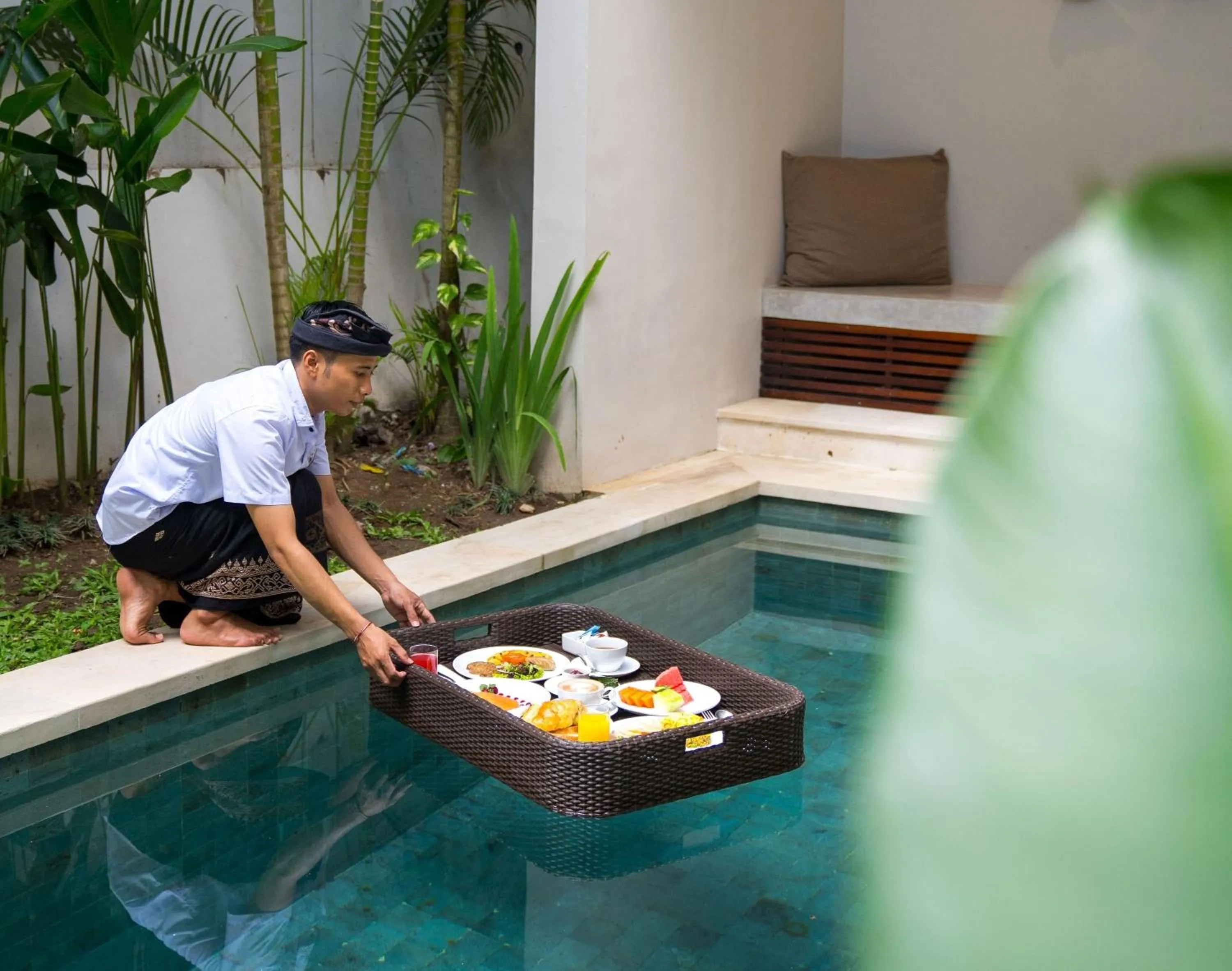 Breakfast in tanadewa Villas Nusa Dua Bali by Cross Collection