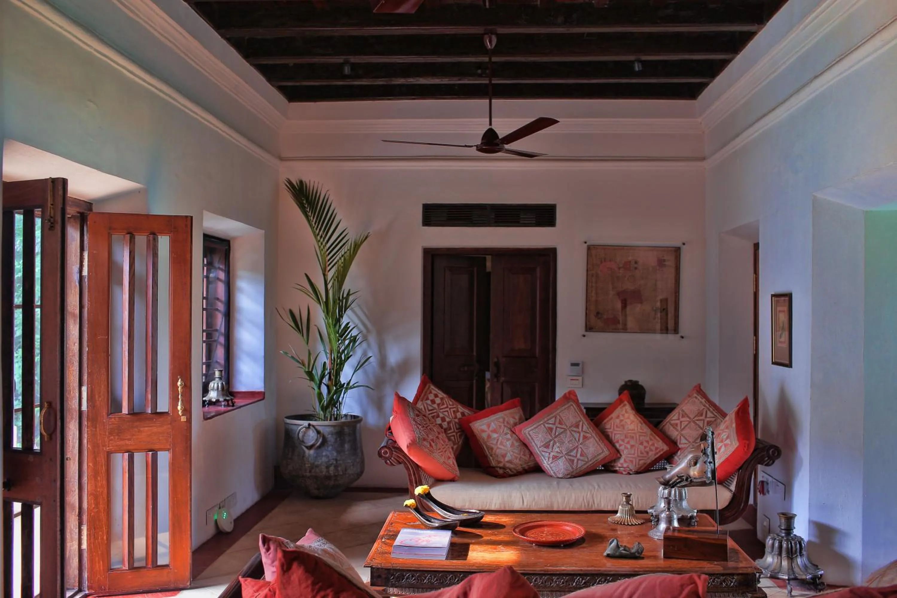 Seating area in Chittoor Kottaram Royal Mansion - A CGH Earth SAHA Experience