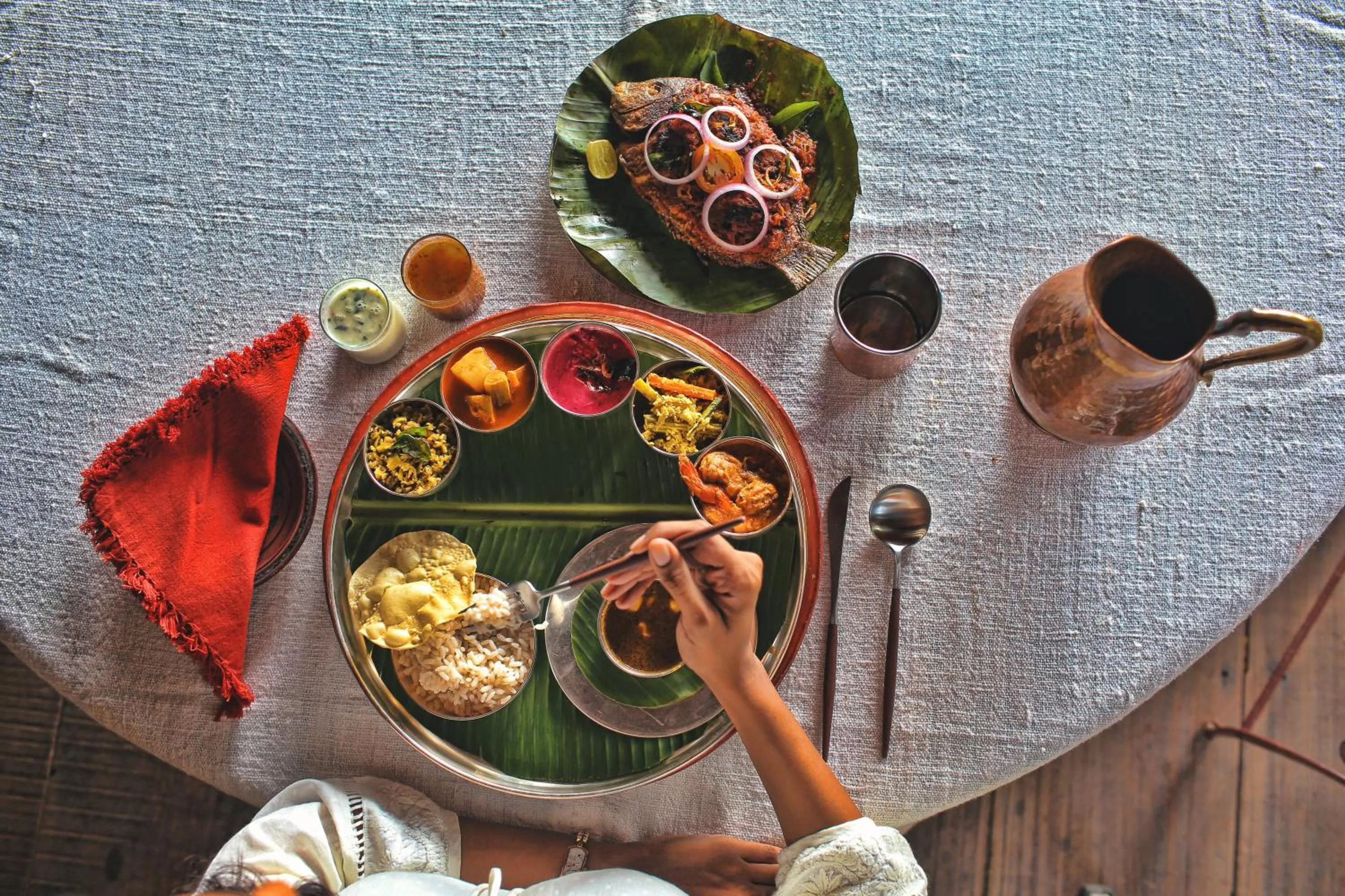 Food in Chittoor Kottaram Royal Mansion - A CGH Earth SAHA Experience