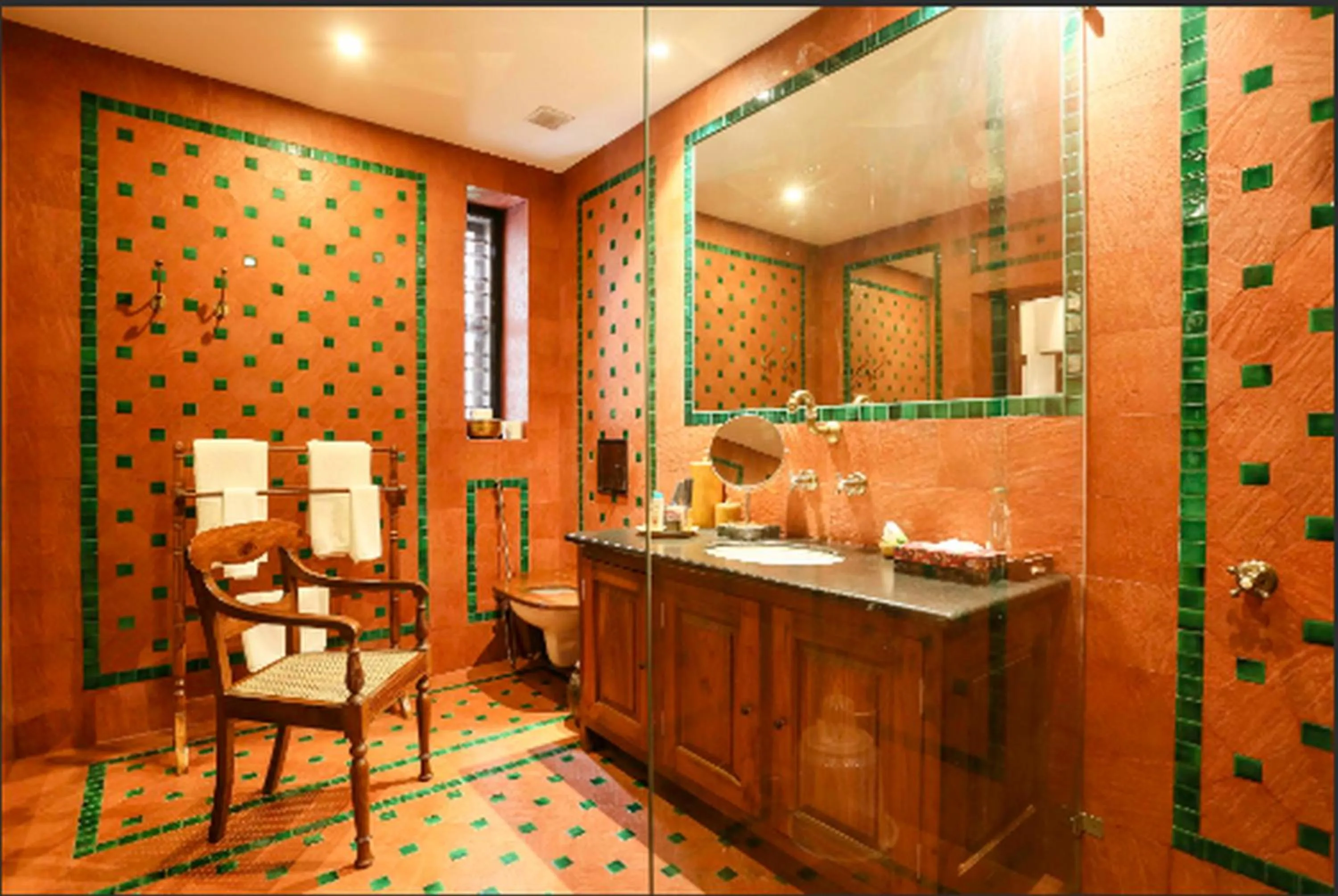 Bathroom in Chittoor Kottaram Royal Mansion - A CGH Earth SAHA Experience