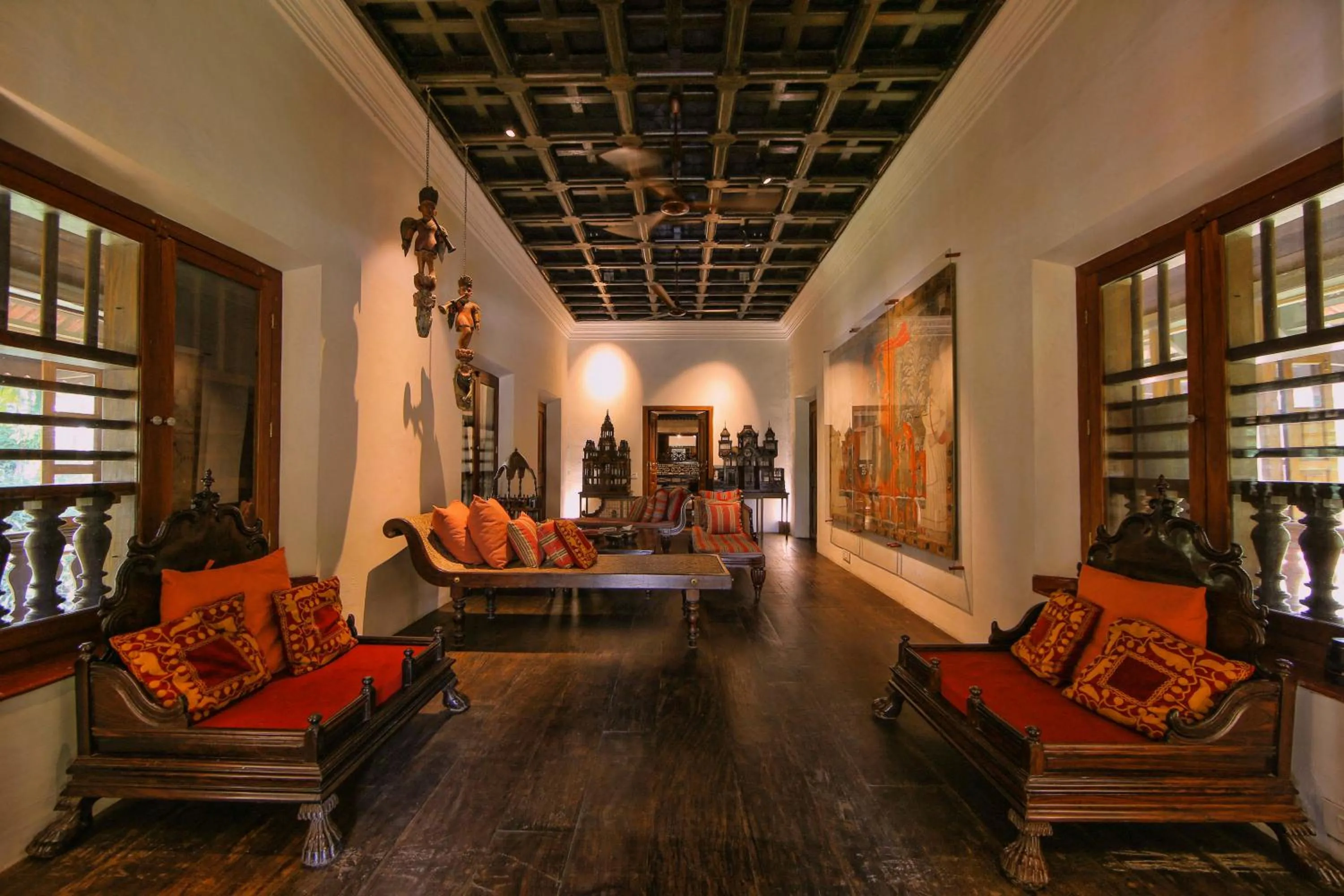 Seating area in Chittoor Kottaram Royal Mansion - A CGH Earth SAHA Experience