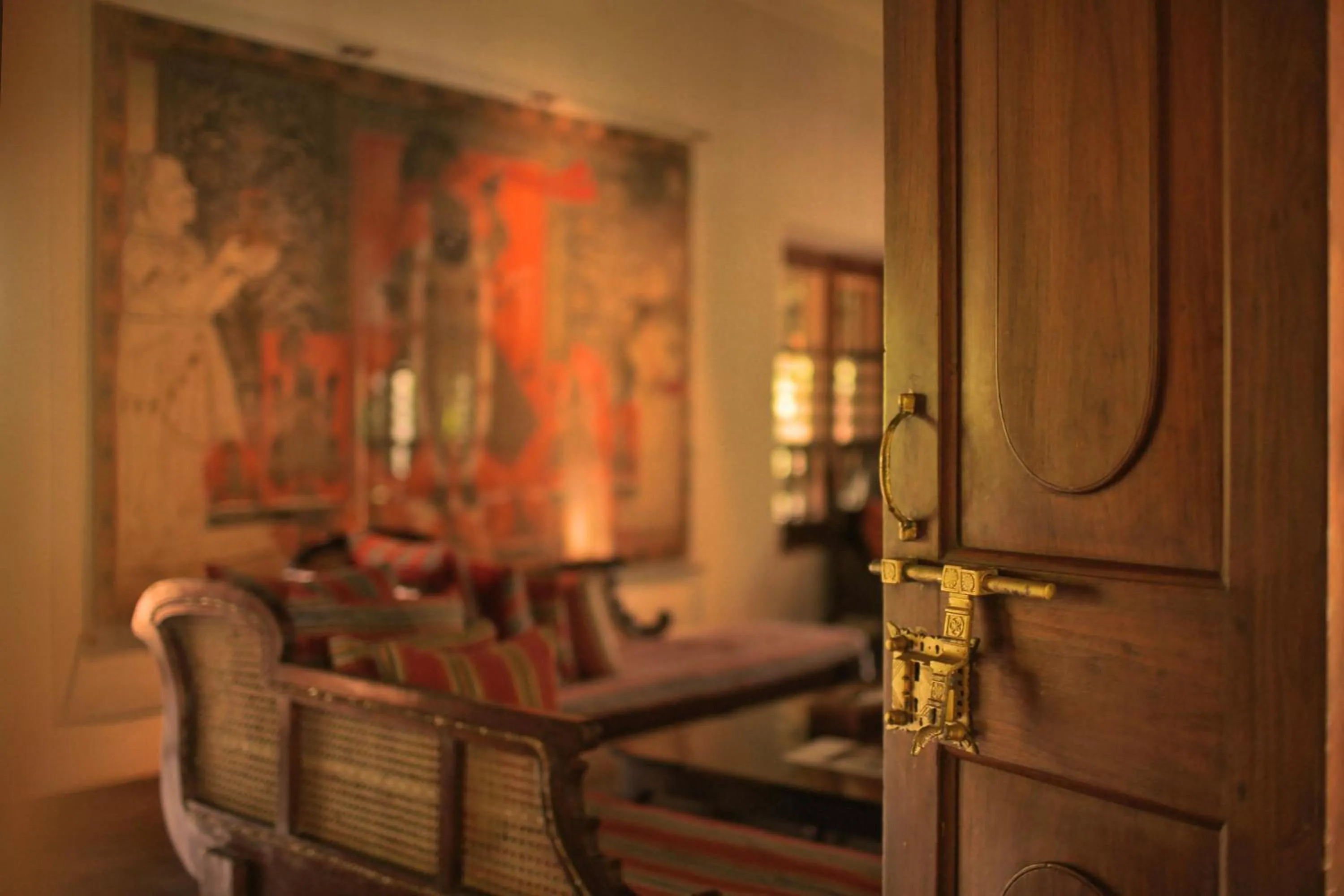Seating area in Chittoor Kottaram Royal Mansion - A CGH Earth SAHA Experience
