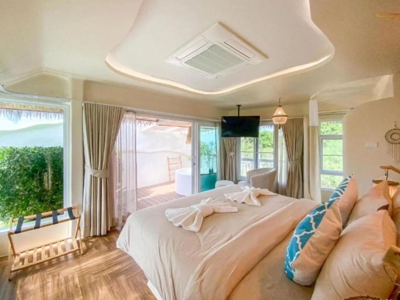 Bed in The Rock Samui Beach Resort