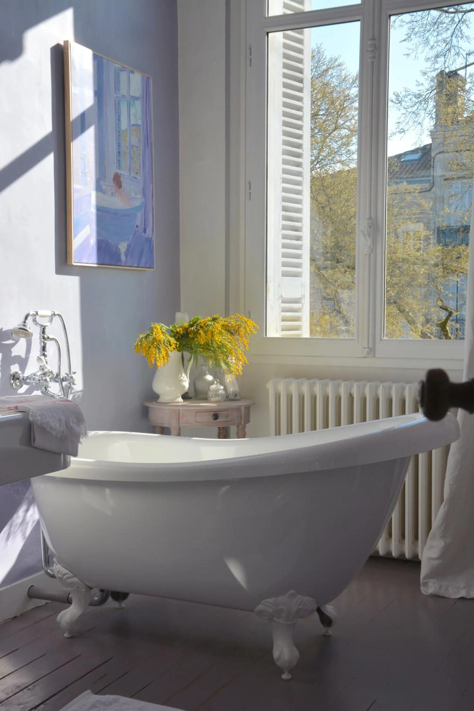Bathroom, Bed in la maison, chambre d'hôtes de charme, Libourne saint Emilion