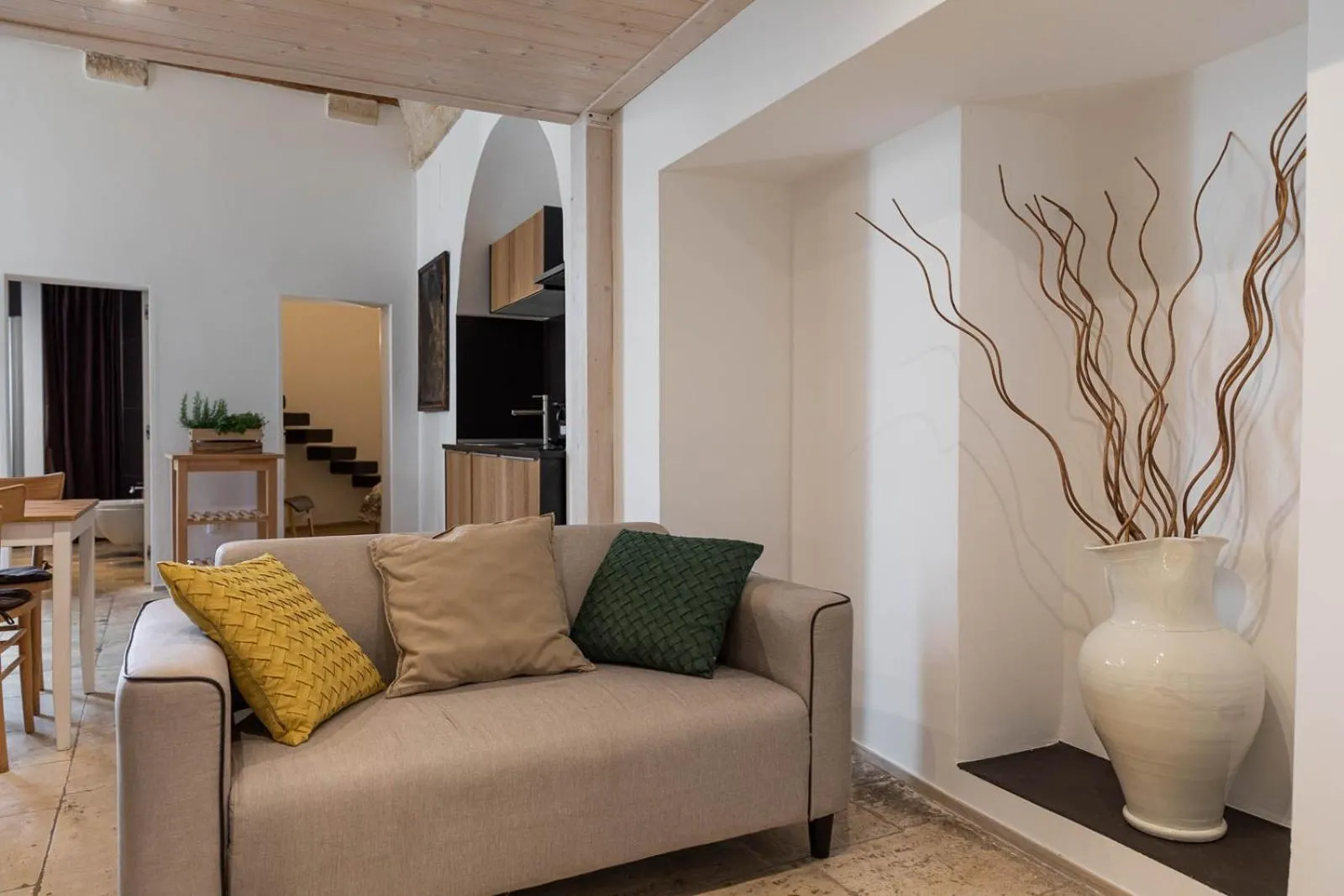 Seating area in Albergo Diffuso Monopoli