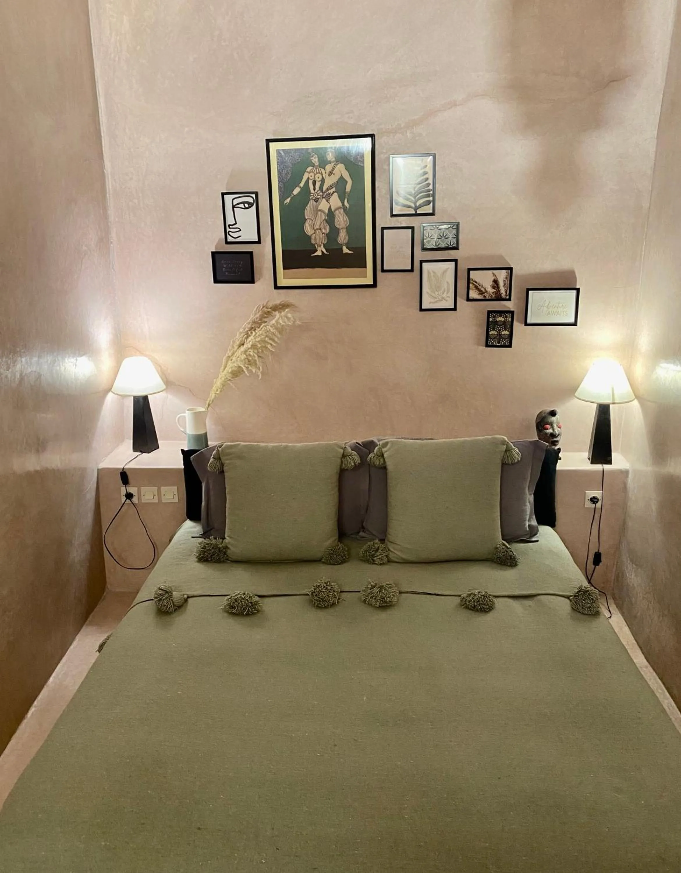 Bed in Riad Wabisabi