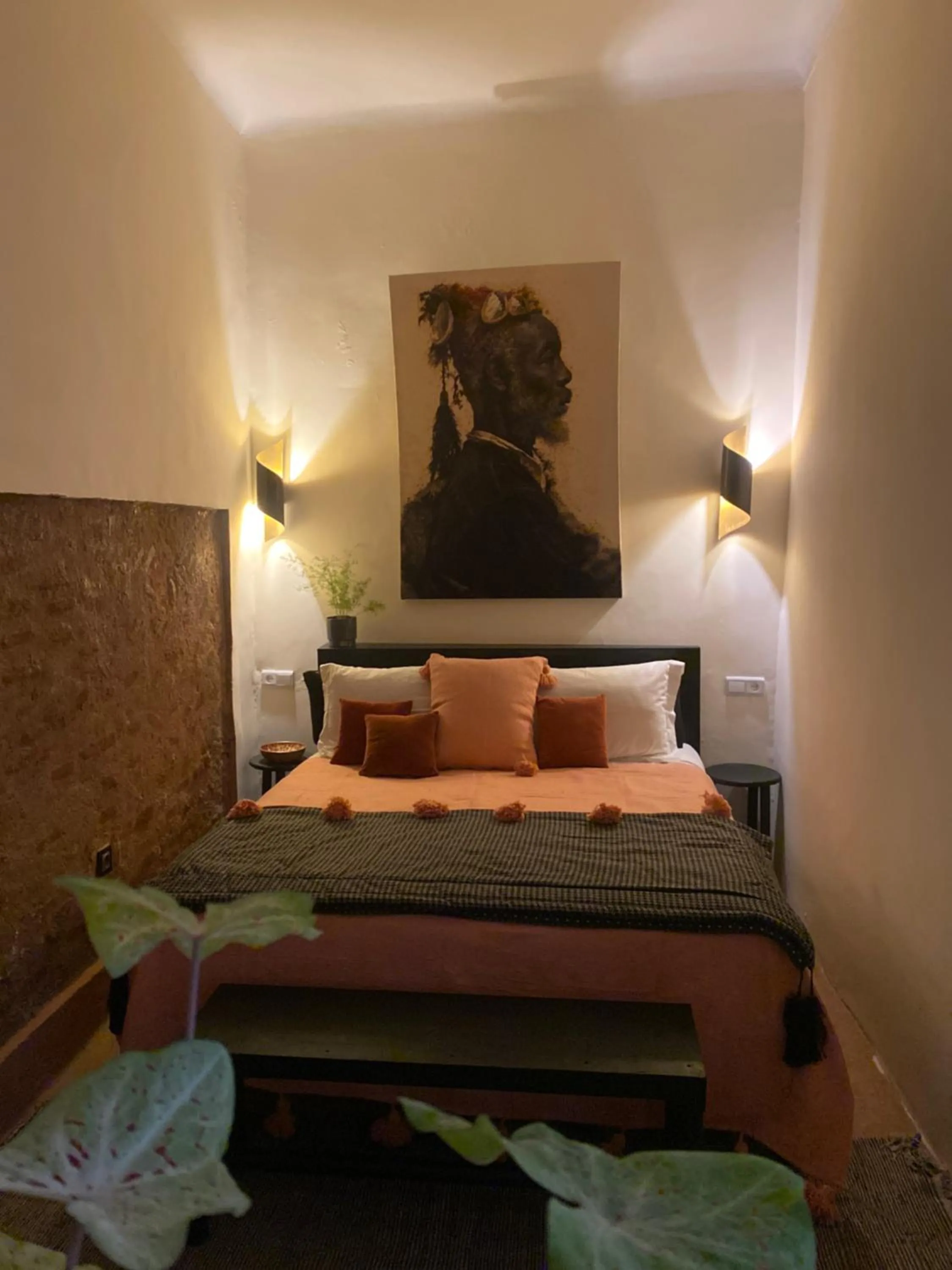 Bed in Riad Wabisabi